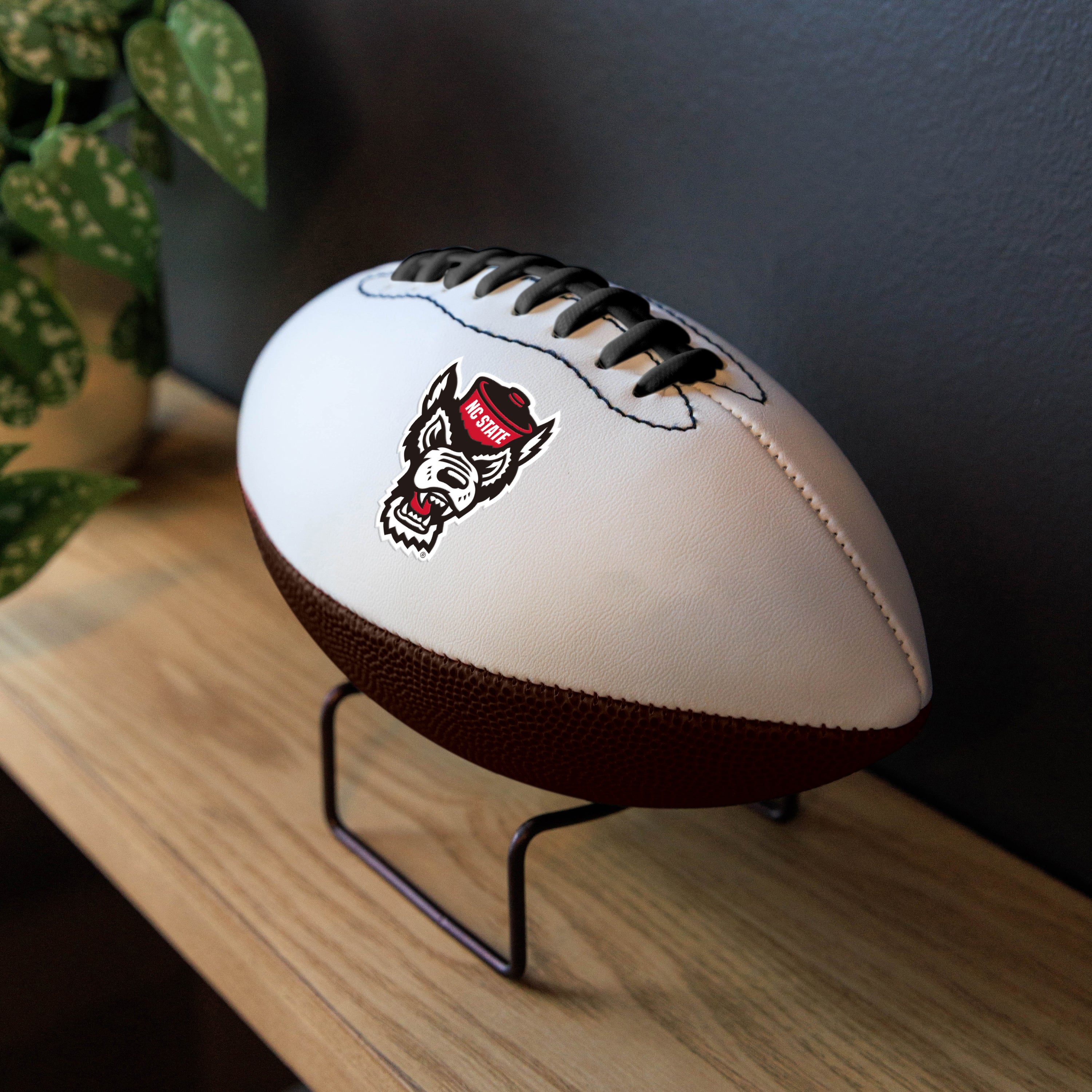 NC State Mini Autograph Football - Image 2