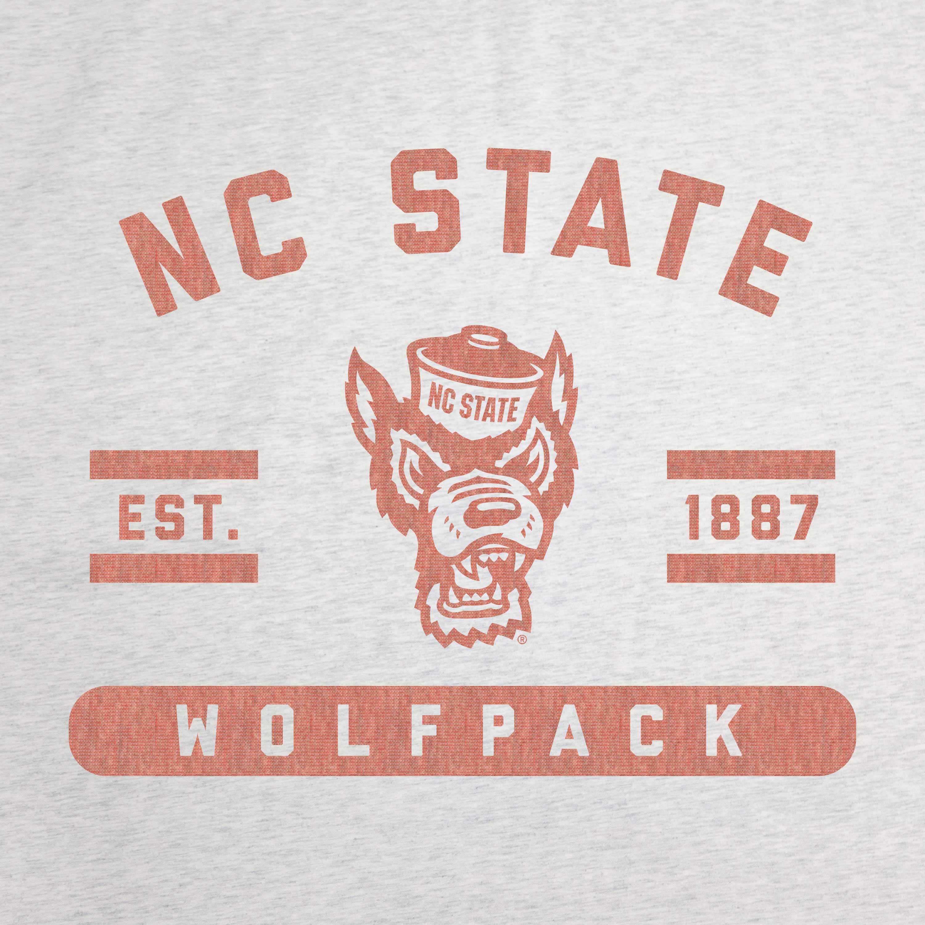 NC State Oatmeal Sweatshirt Blanket - Image 3