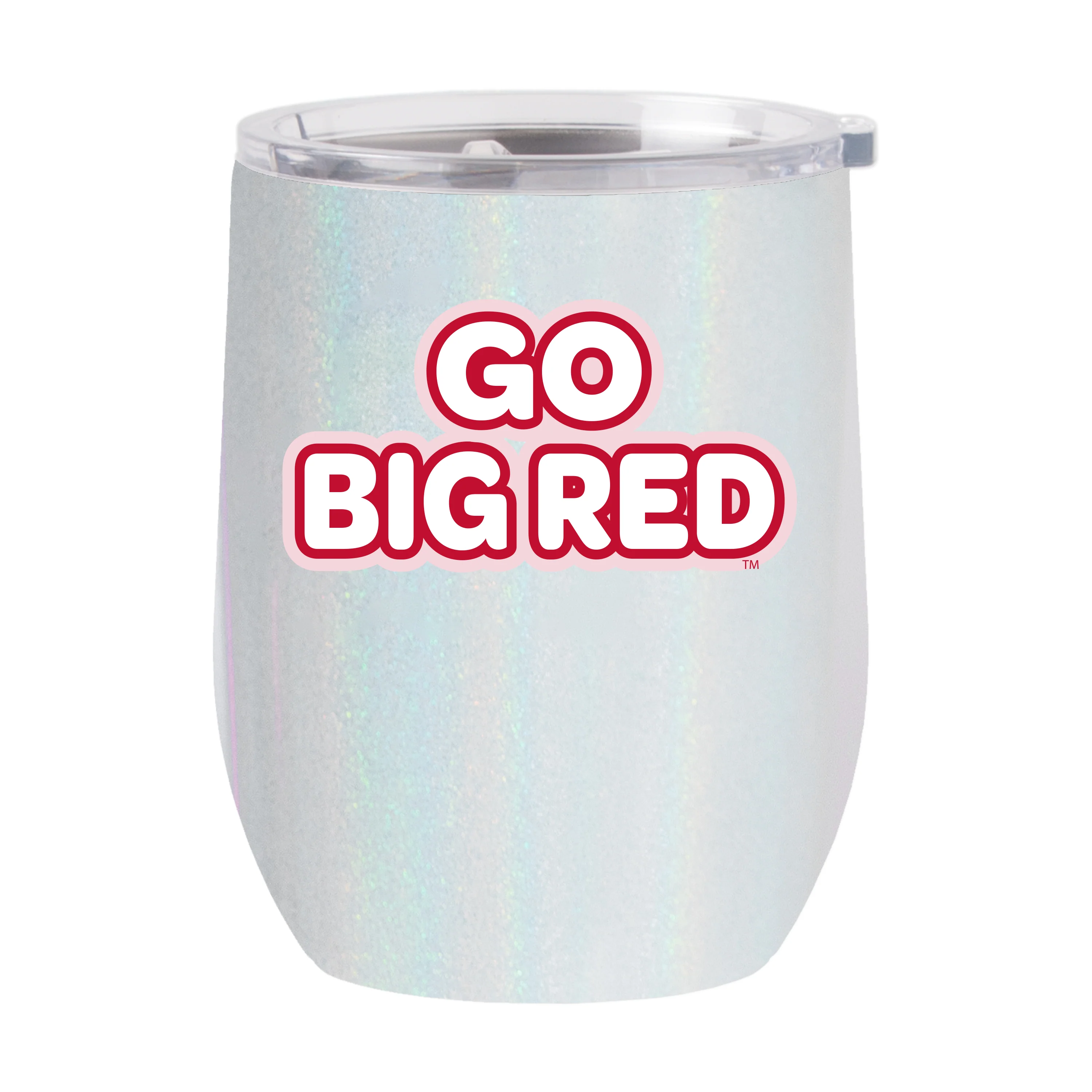Nebraska 16oz Bubble Iridescent Curved Tumbler