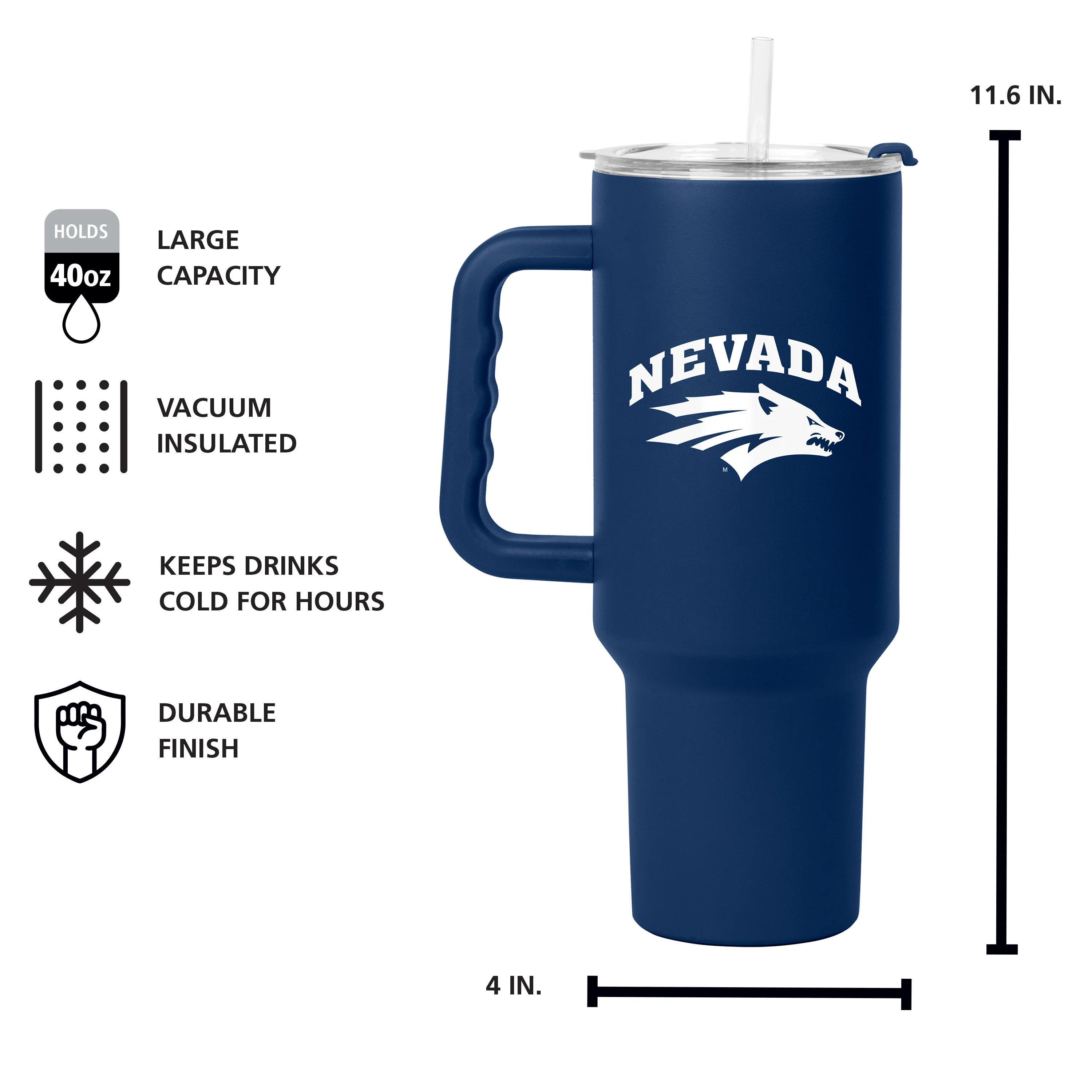 Nevada 40oz Flipside Powder Coat Tumbler - Image 5