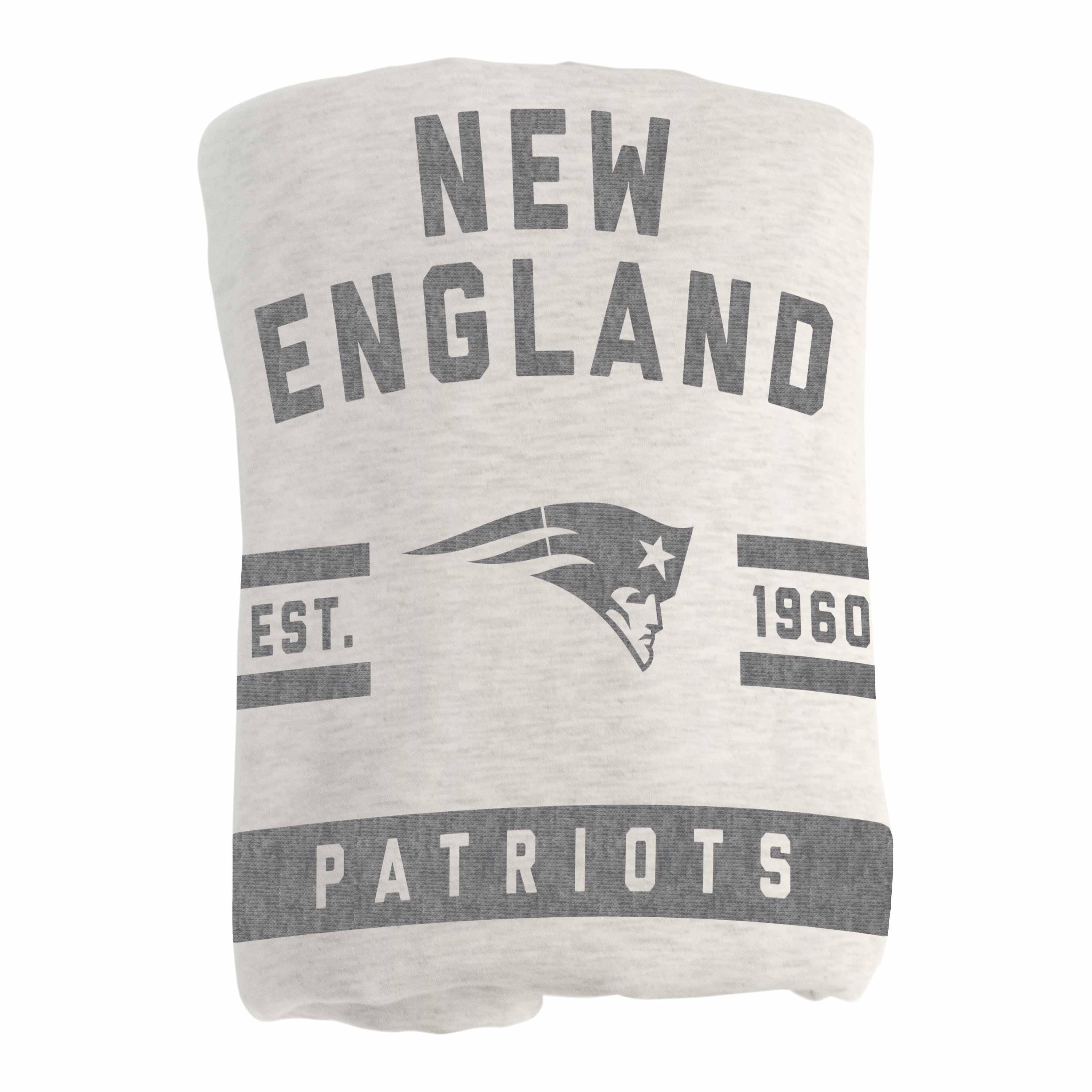 New England Patriots Oatmeal Sweatshirt Blanket - Image 3