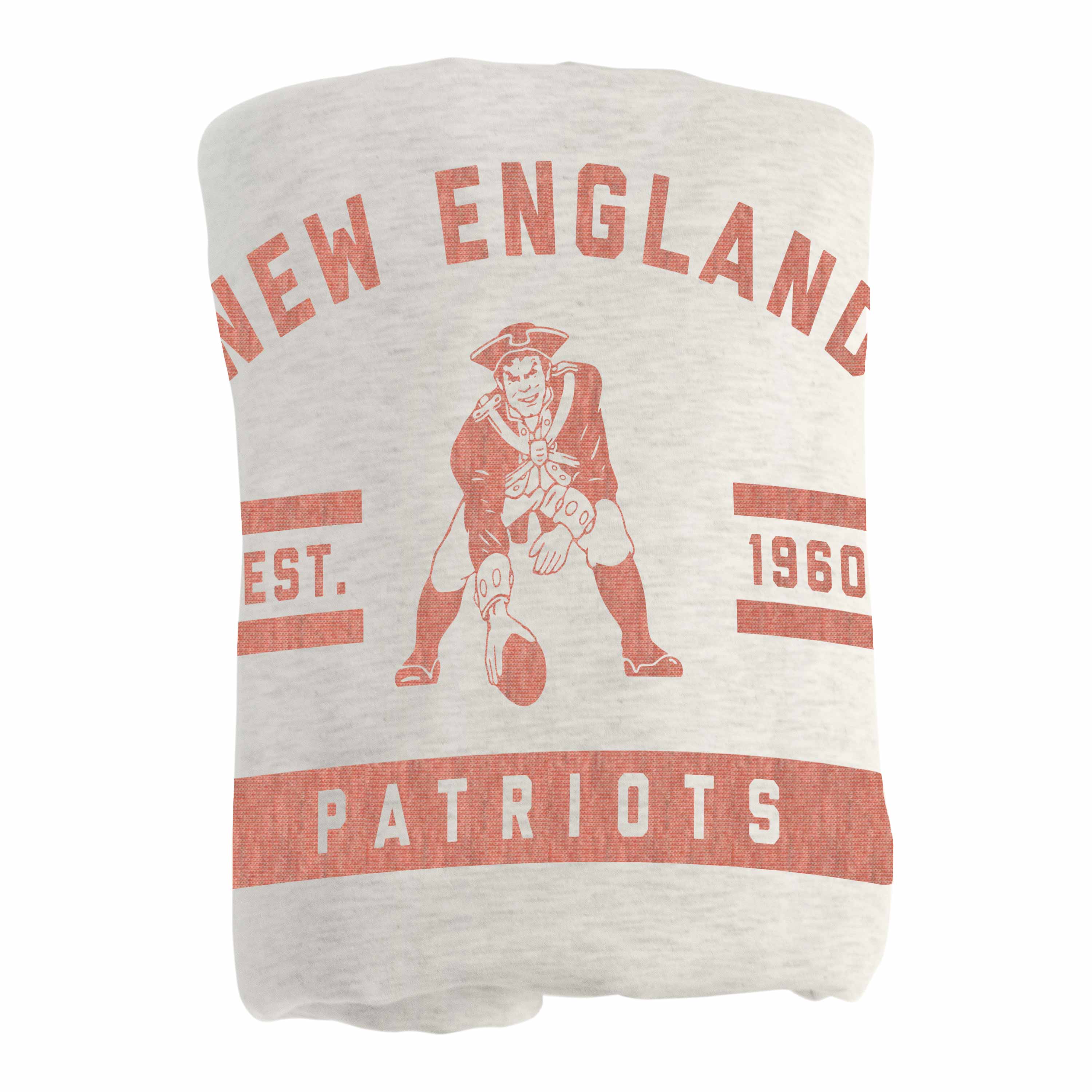 New England Patriots Retro Sublimated Sweatshirt Blanket - Image 3