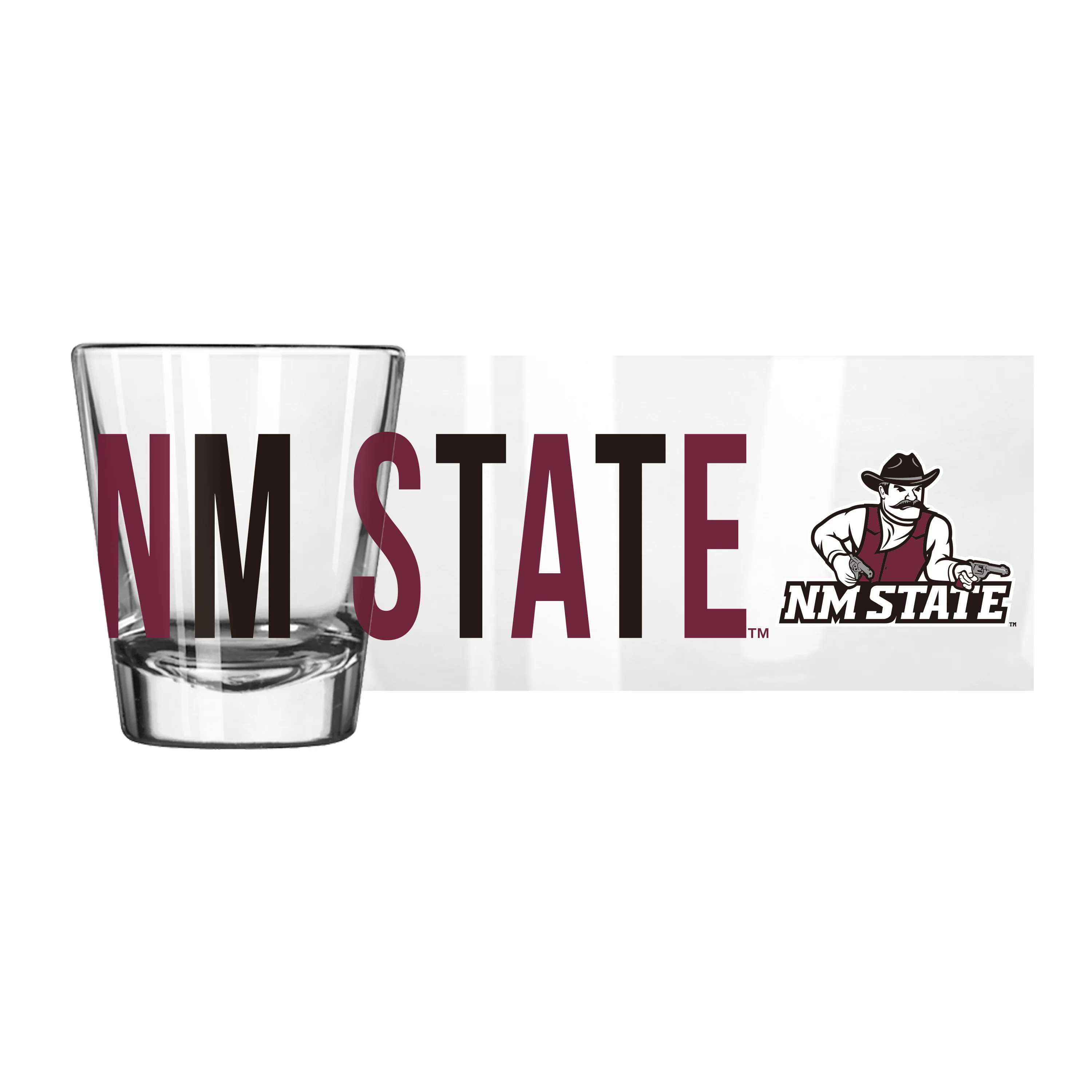 New Mexico State 2oz Overtime Shot Glass - Image 2