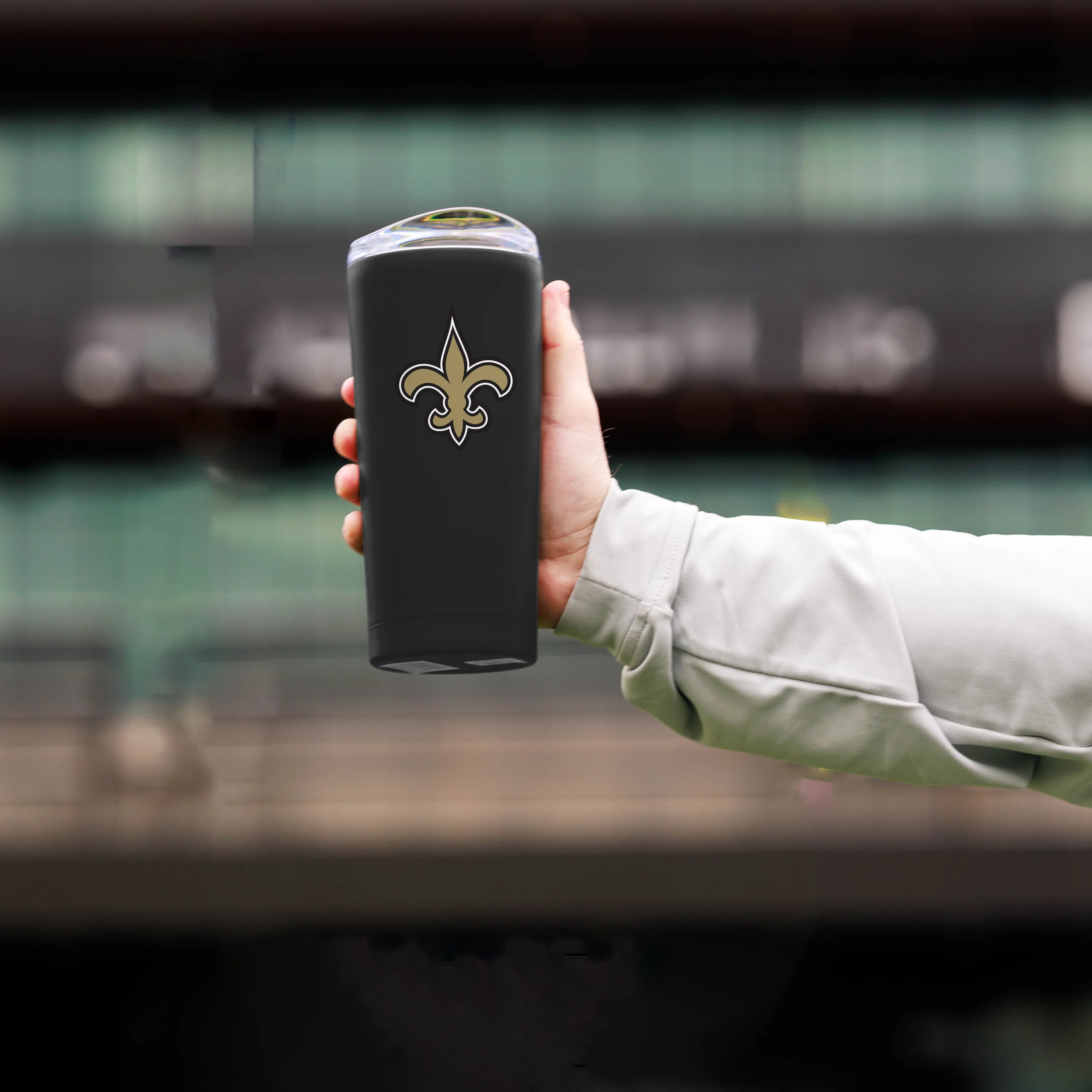 New Orleans Saints 20oz Flipside Powder Coat Tumbler - Image 5