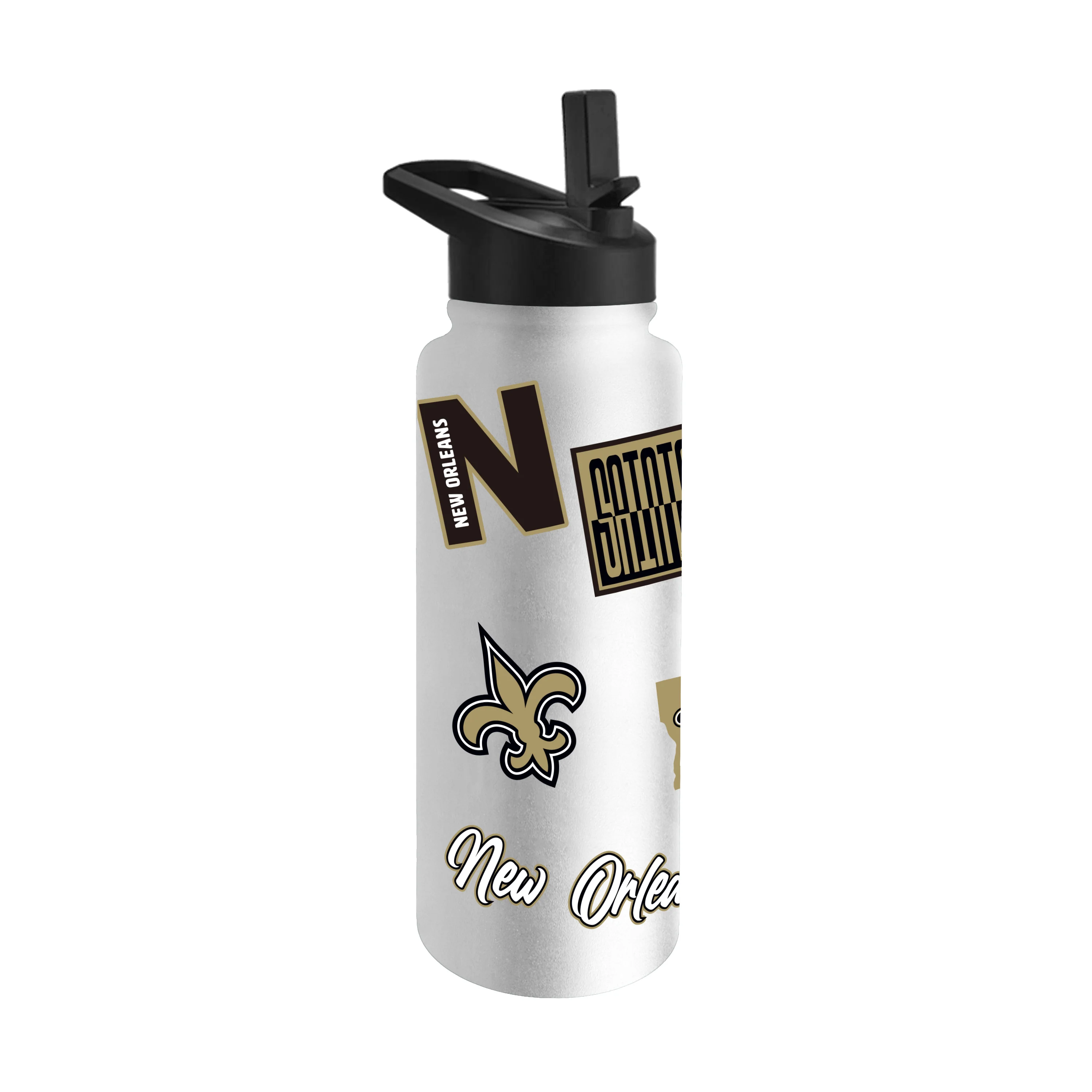 New Orleans Saints Dreamweave 34oz Quencher Bottle - Image 2