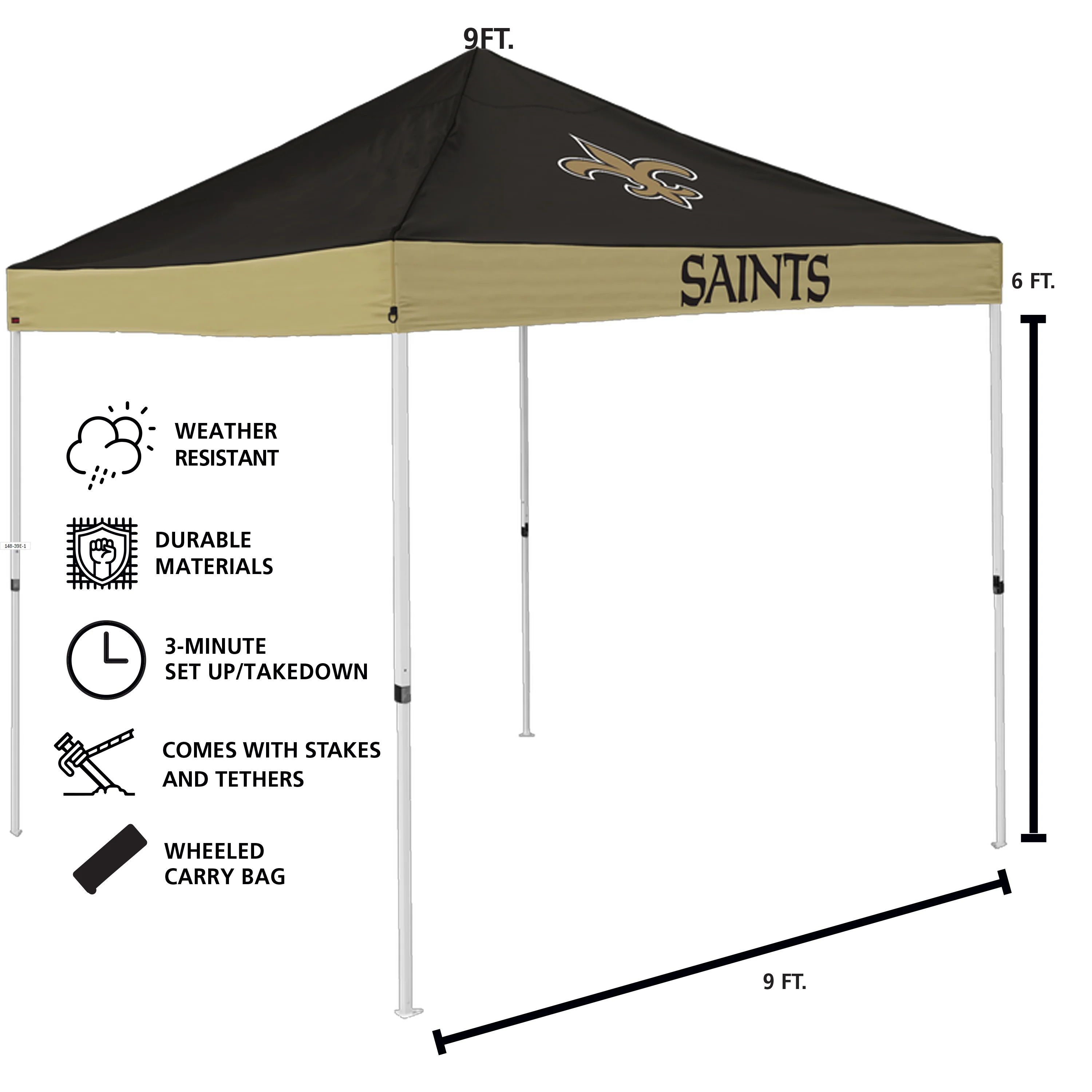 New Orleans Saints Economy Canopy - Image 3