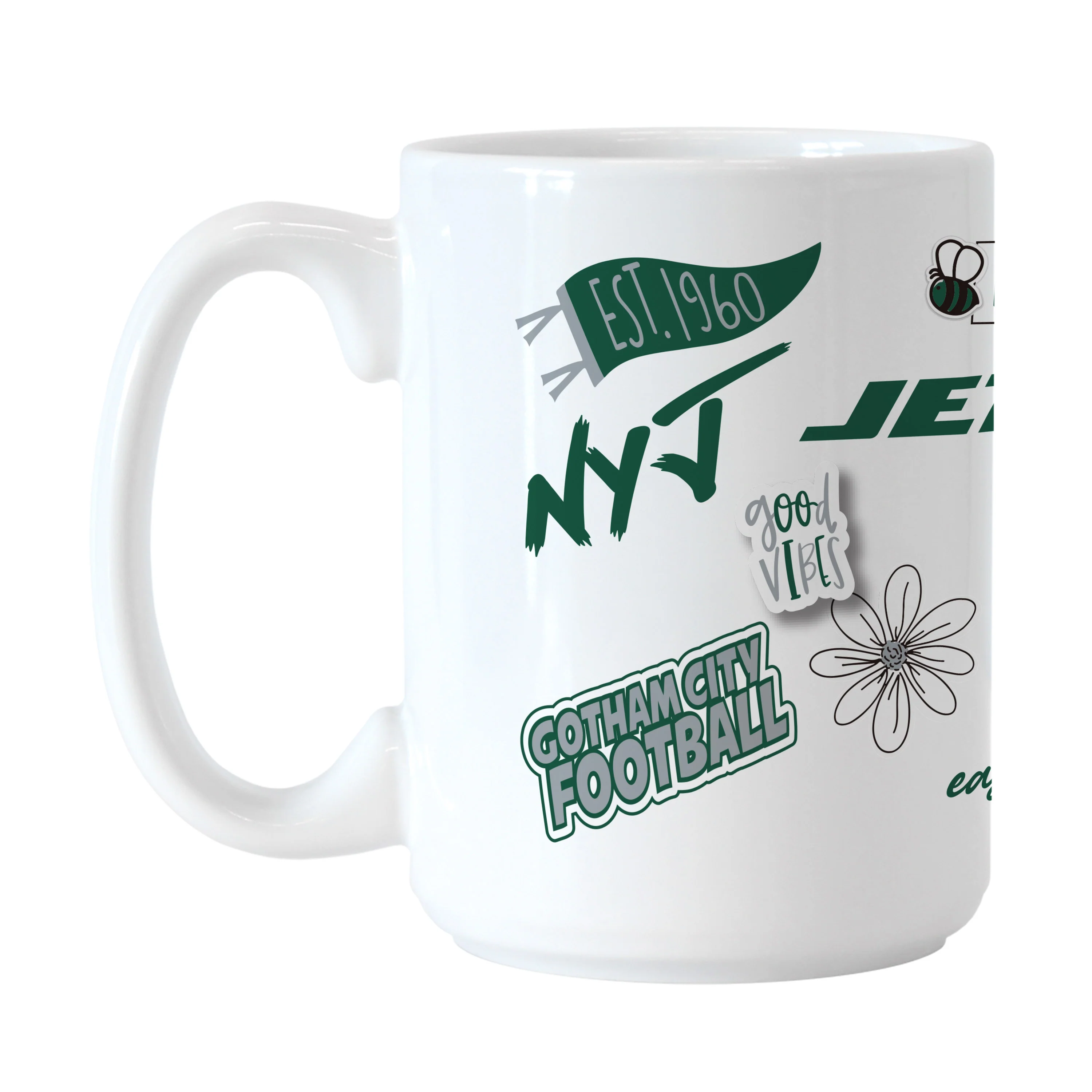 New York Jets 15oz Native Sublimated Mug
