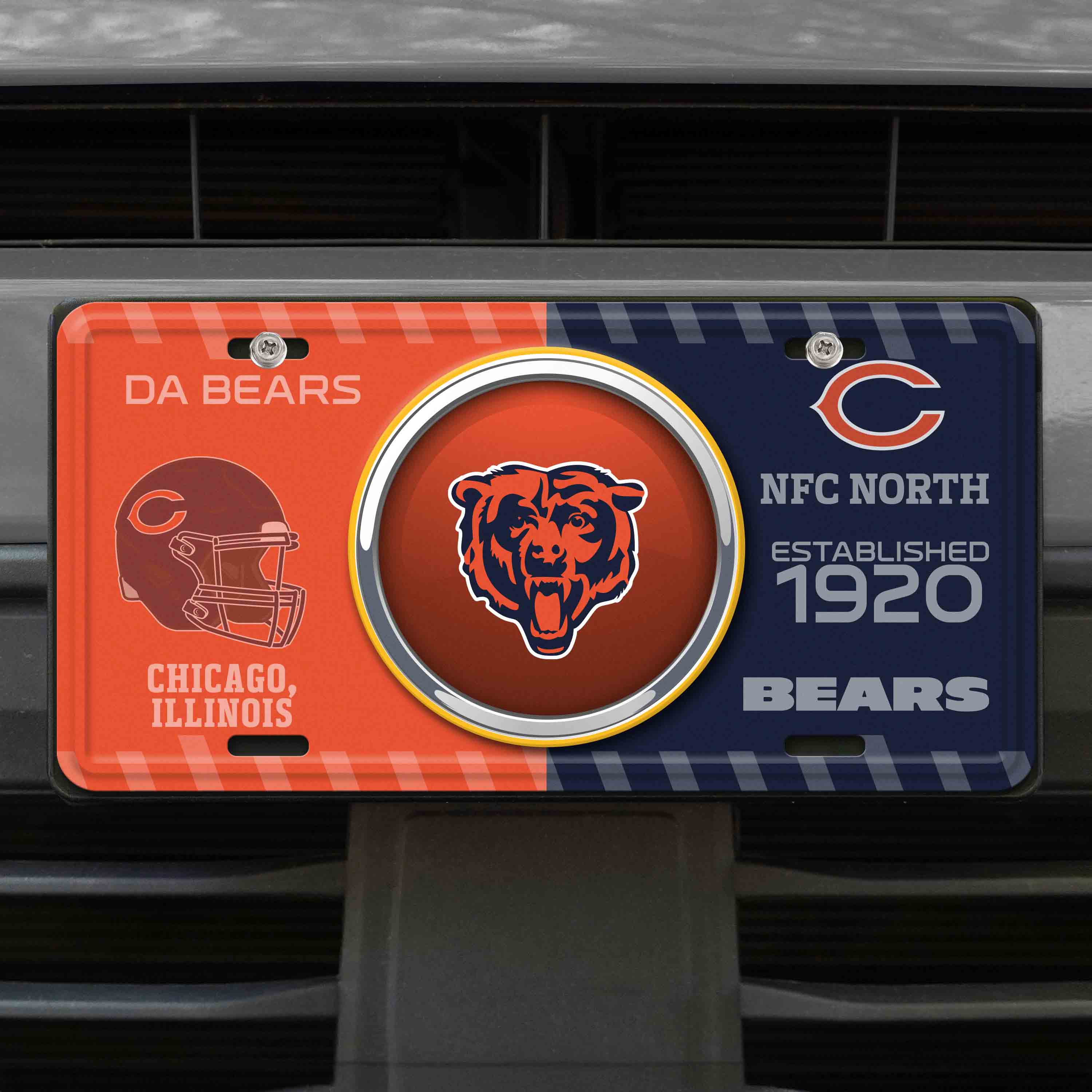 NFL - Chicago Bears Embossed Metal License Plate - Image 2