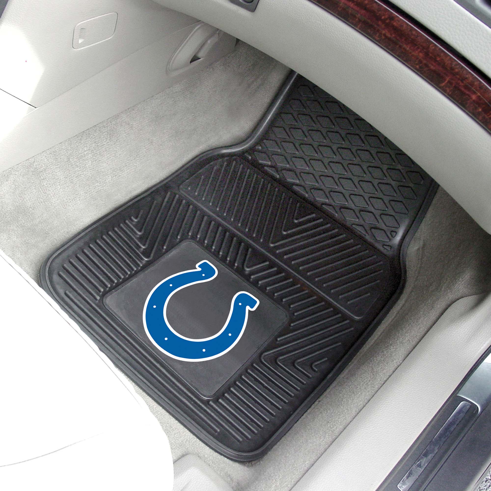 NFL - Indianapolis Colts 2-pc Vinyl Car Mat Set - Image 3