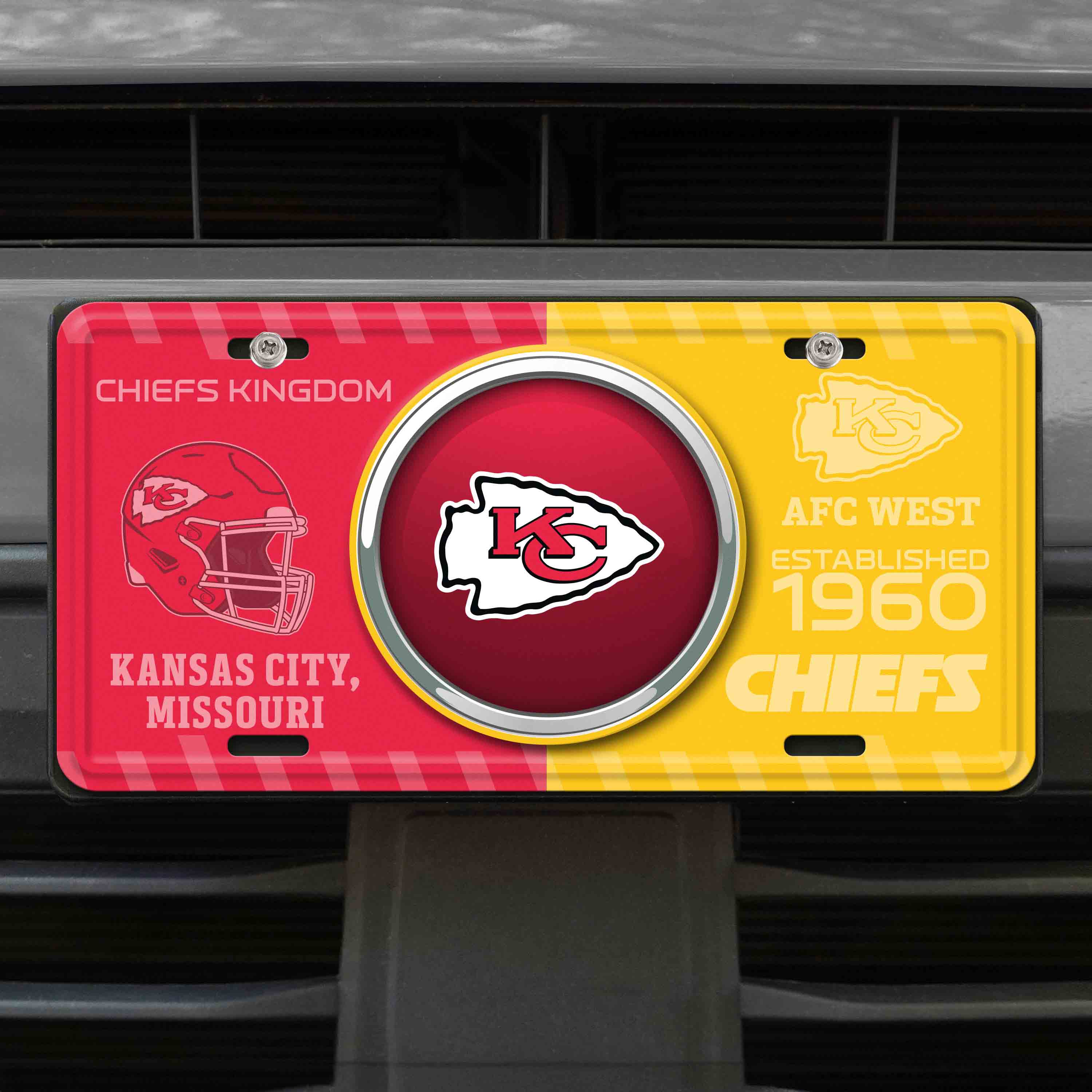 NFL - Kansas City Chiefs Embossed Metal License Plate - Image 2