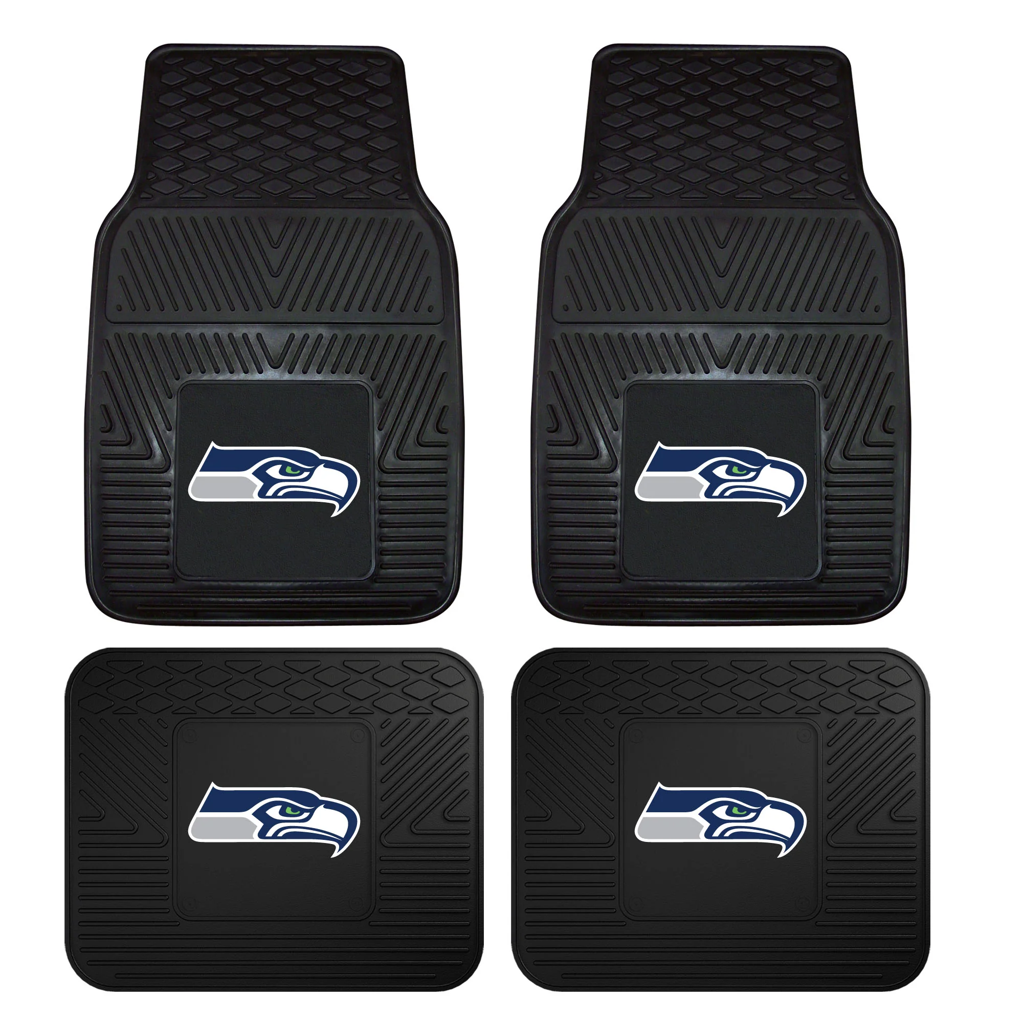NFL - Seattle Seahawks 2-pc Vinyl Car Mat Set - Image 2