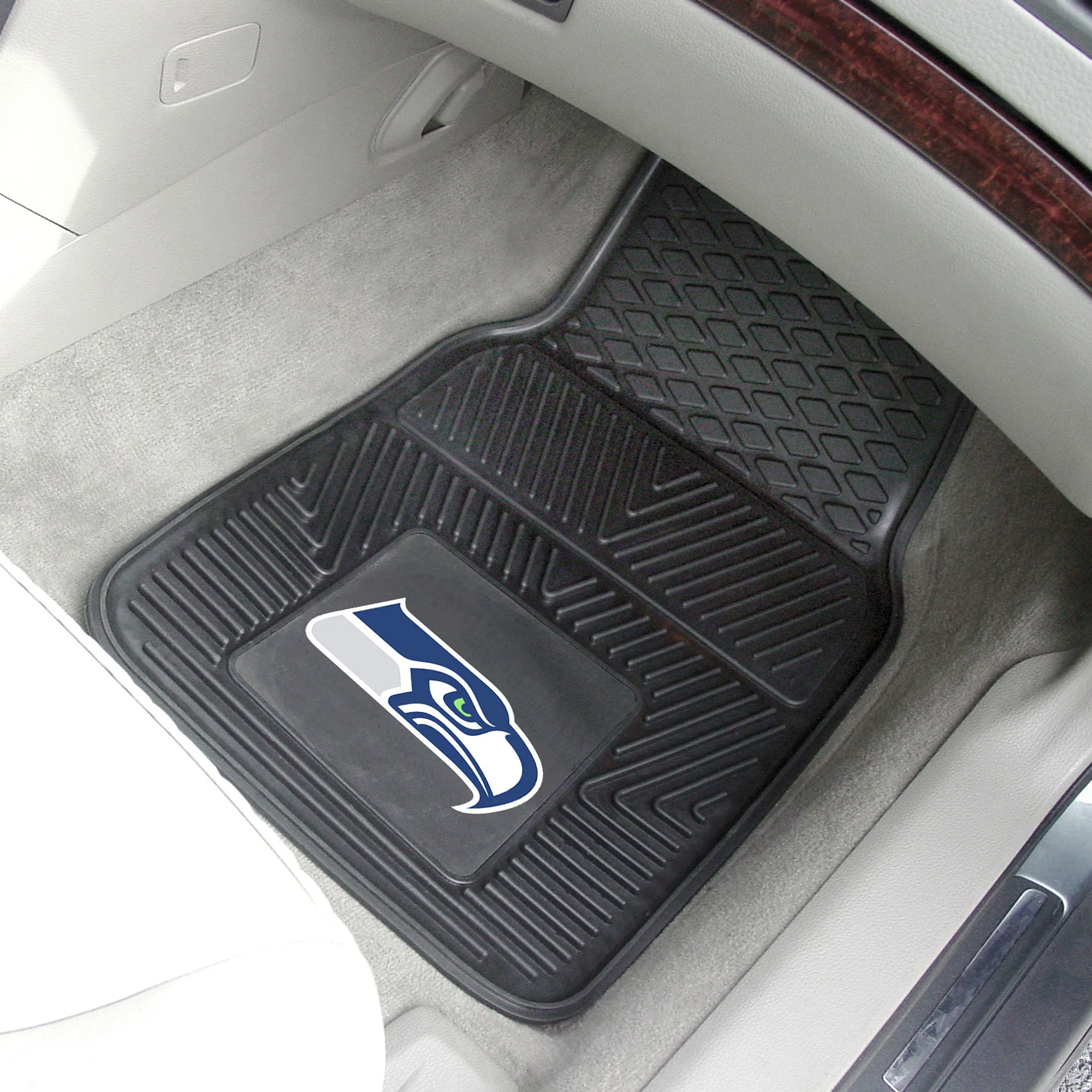 NFL - Seattle Seahawks 2-pc Vinyl Car Mat Set - Image 3