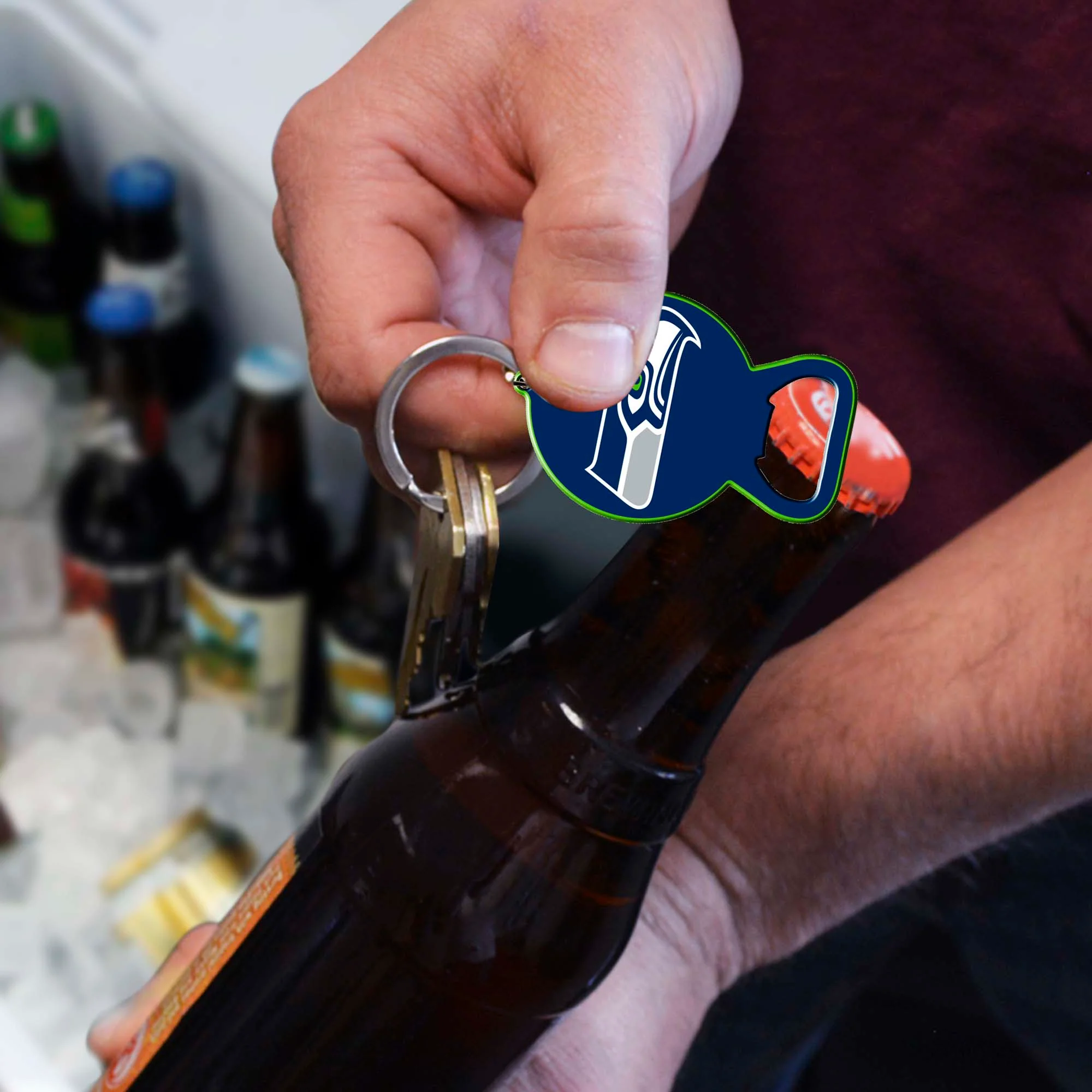 NFL - Seattle Seahawks Keychain Bottle Opener - Image 2