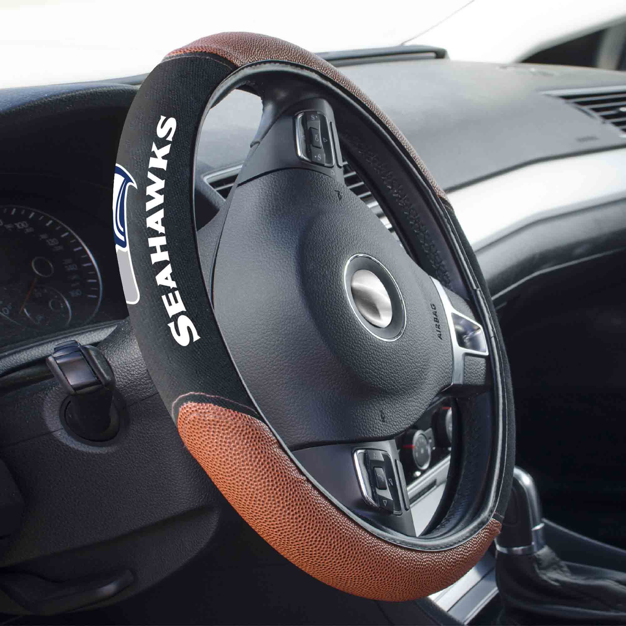 NFL - Seattle Seahawks Sports Grip Steering Wheel Cover - Image 2