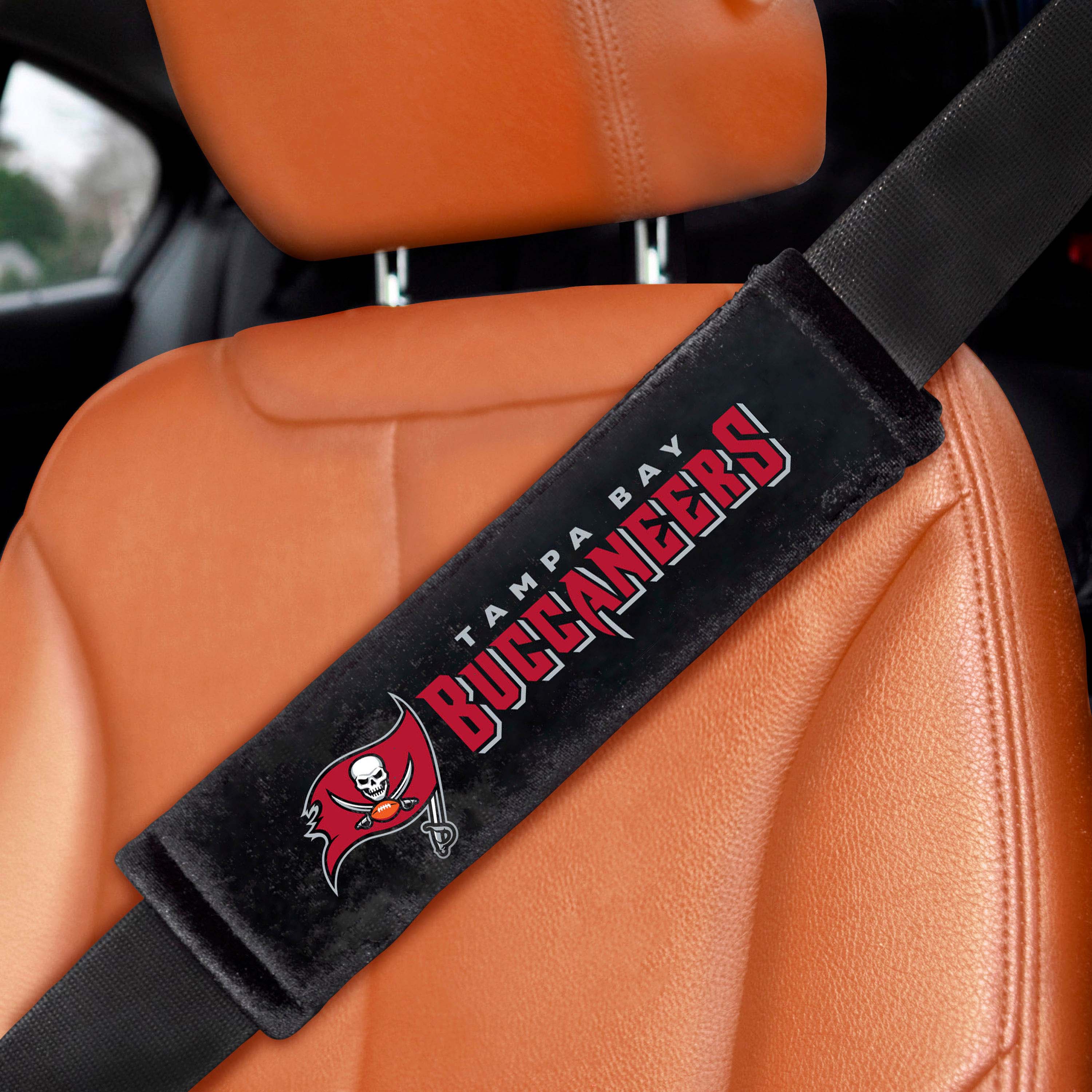 NFL - Tampa Bay Buccaneers Embroidered Seatbelt Pad - Pair - Image 2