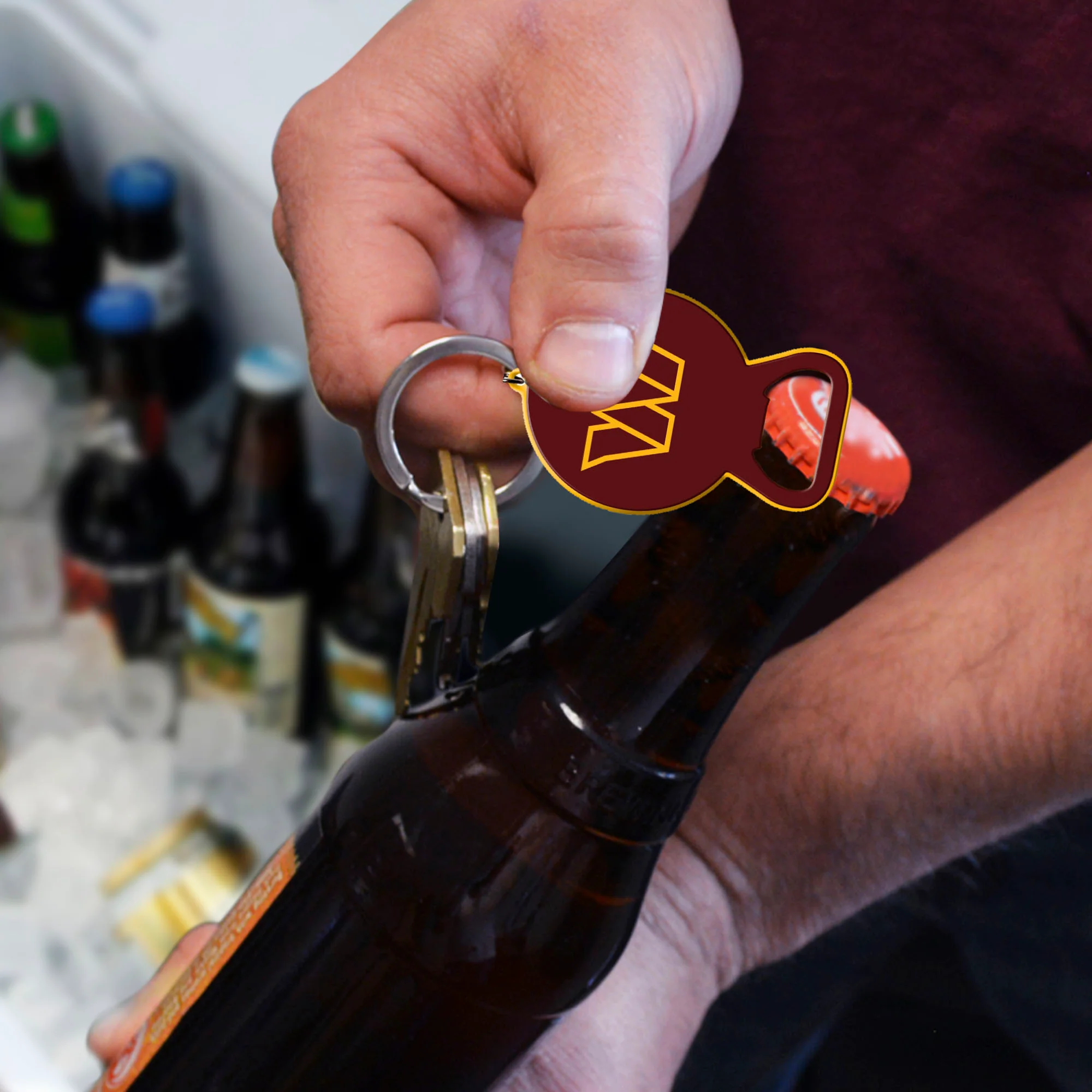 NFL - Washington Commanders Keychain Bottle Opener - Image 2