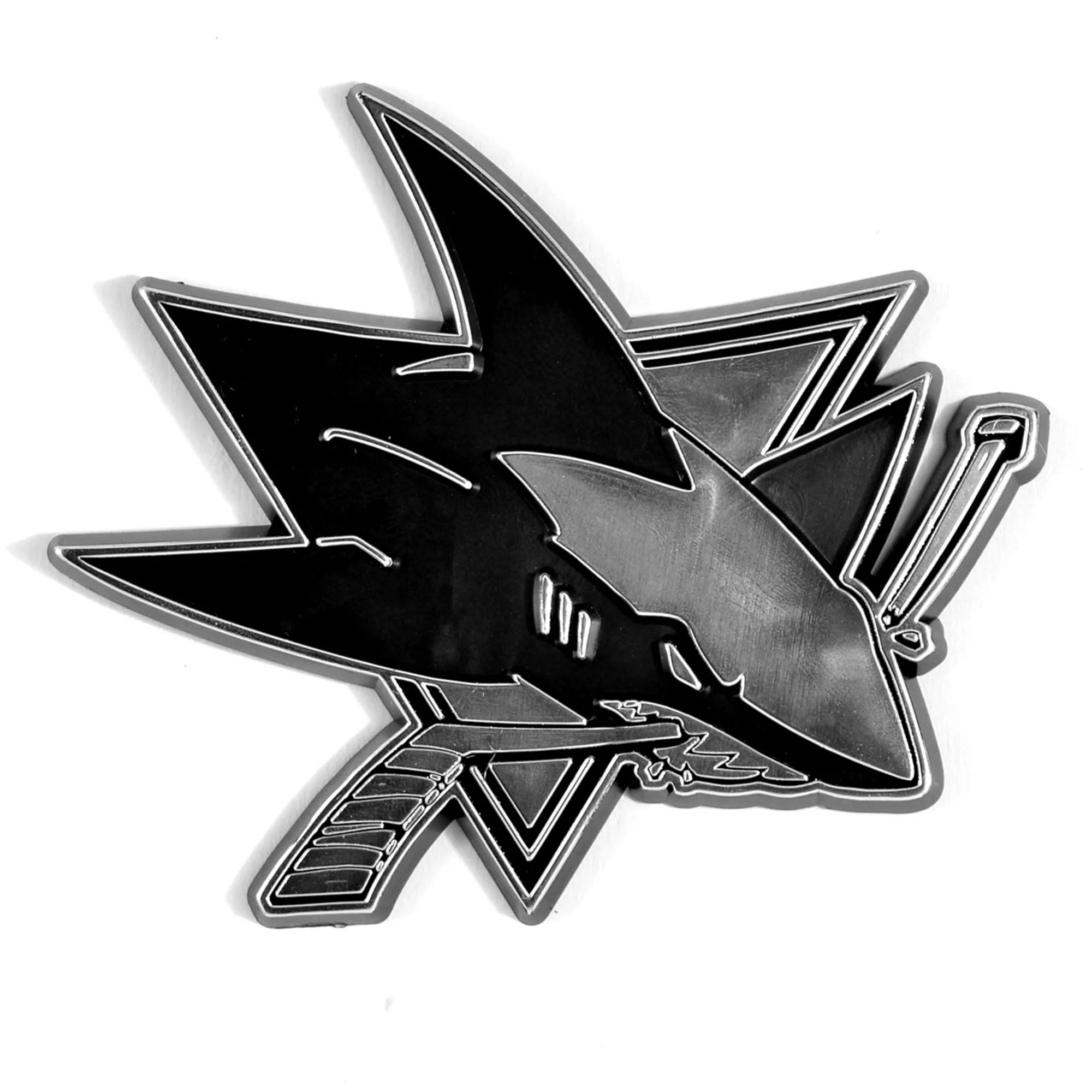 NHL - San Jose Sharks Plastic Chrome Emblem