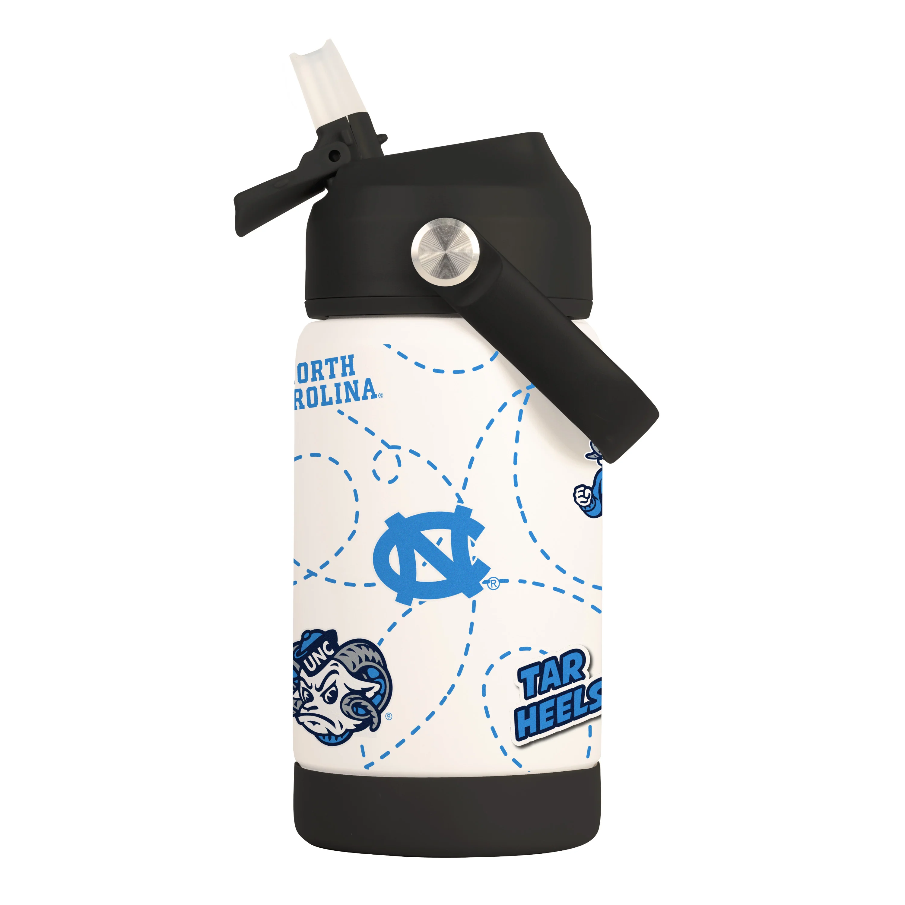 North Carolina 12oz Mascot SS Kids Bottle - Image 3