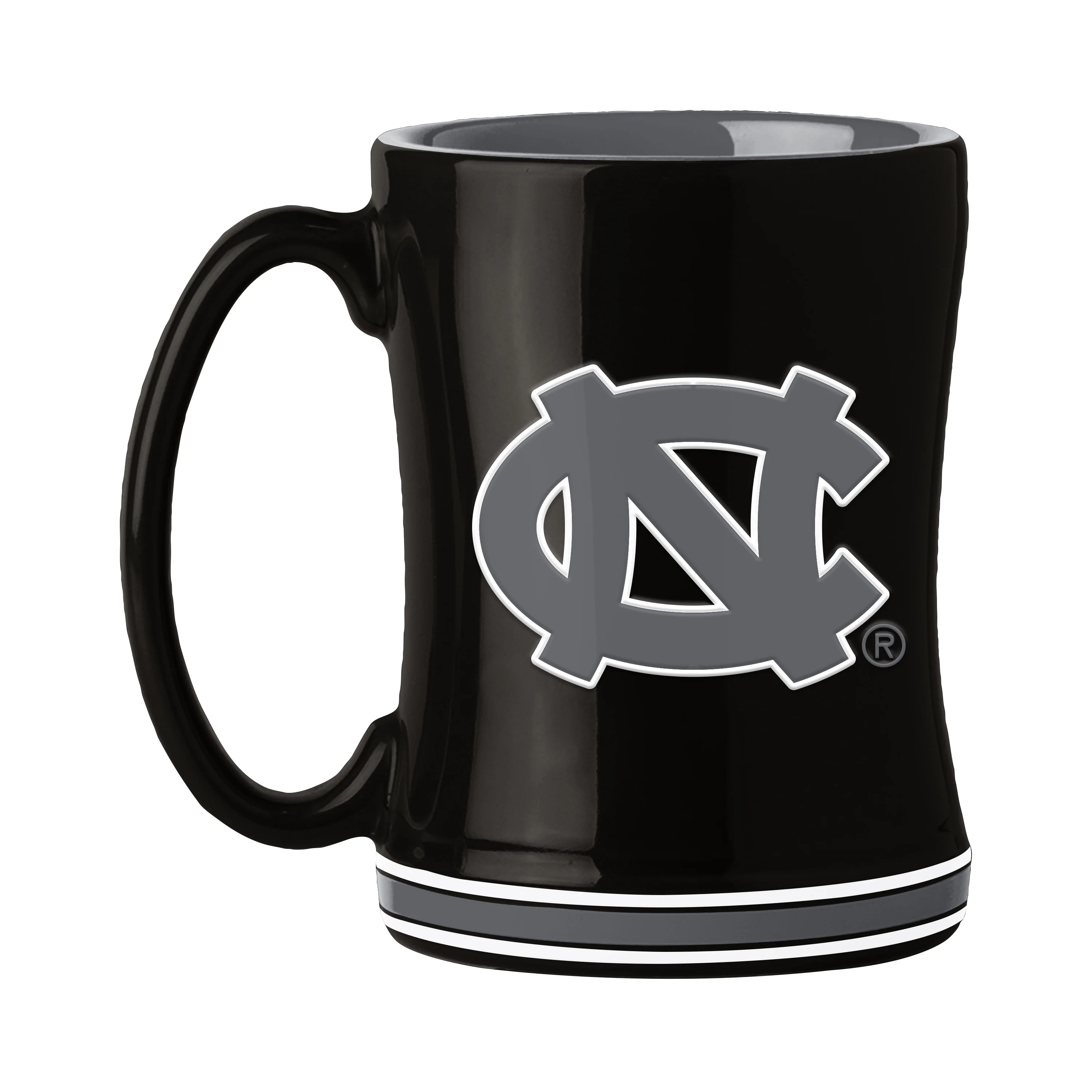 North Carolina 14oz Black Tonal Relief Mug