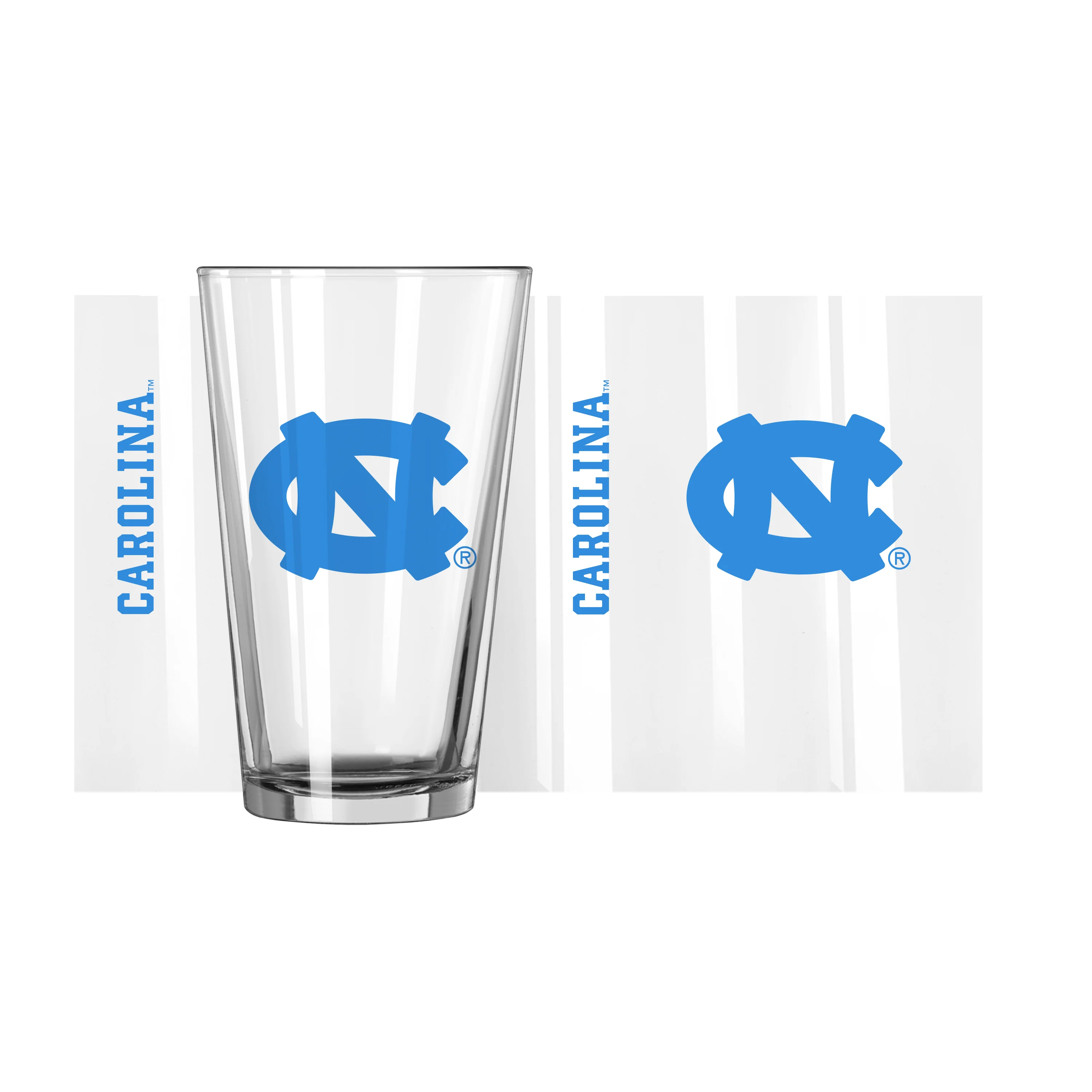 North Carolina 16oz Gameday Pint Glass - Image 2