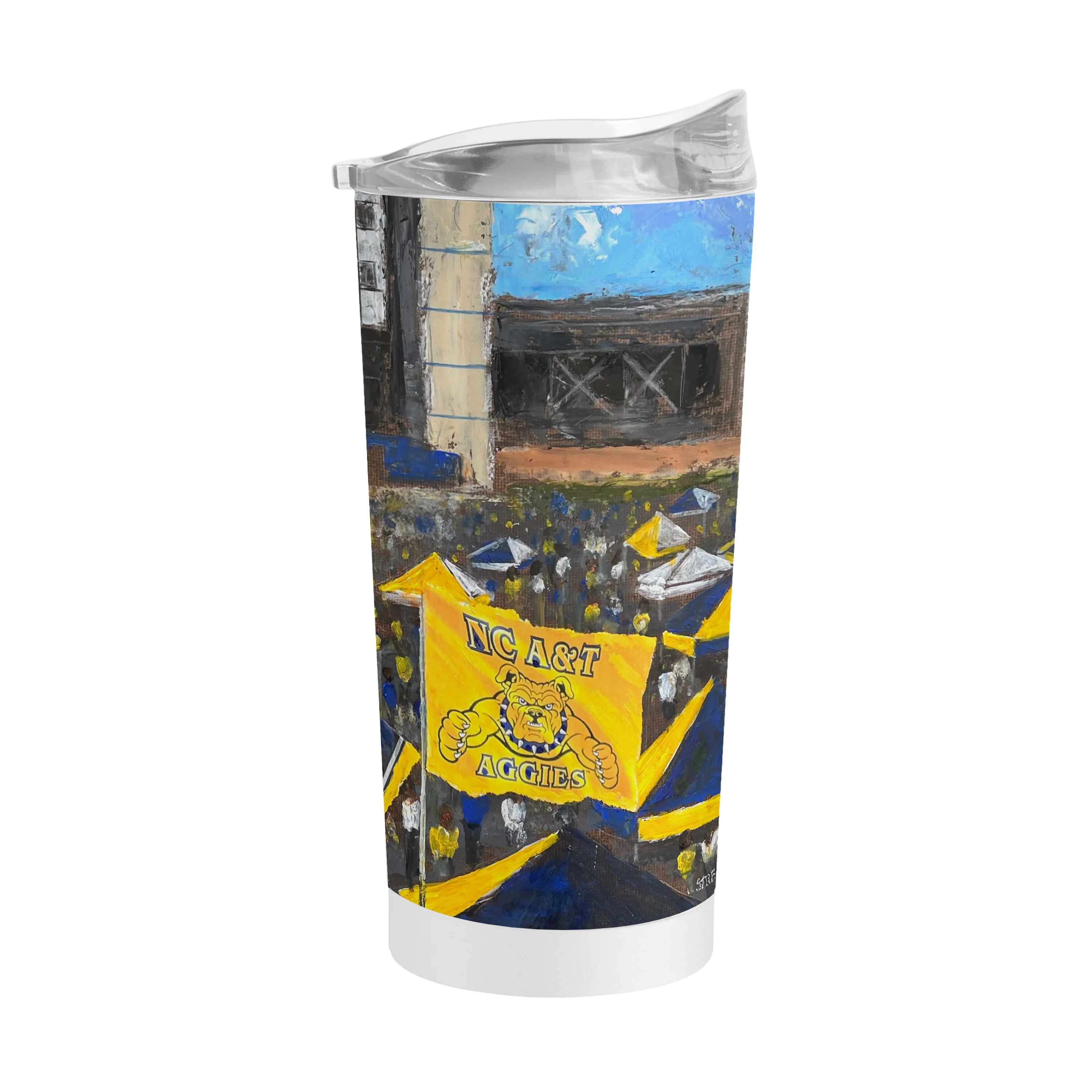 North Carolina A&T 20oz Collector Powder Coat Tumbler - Image 2