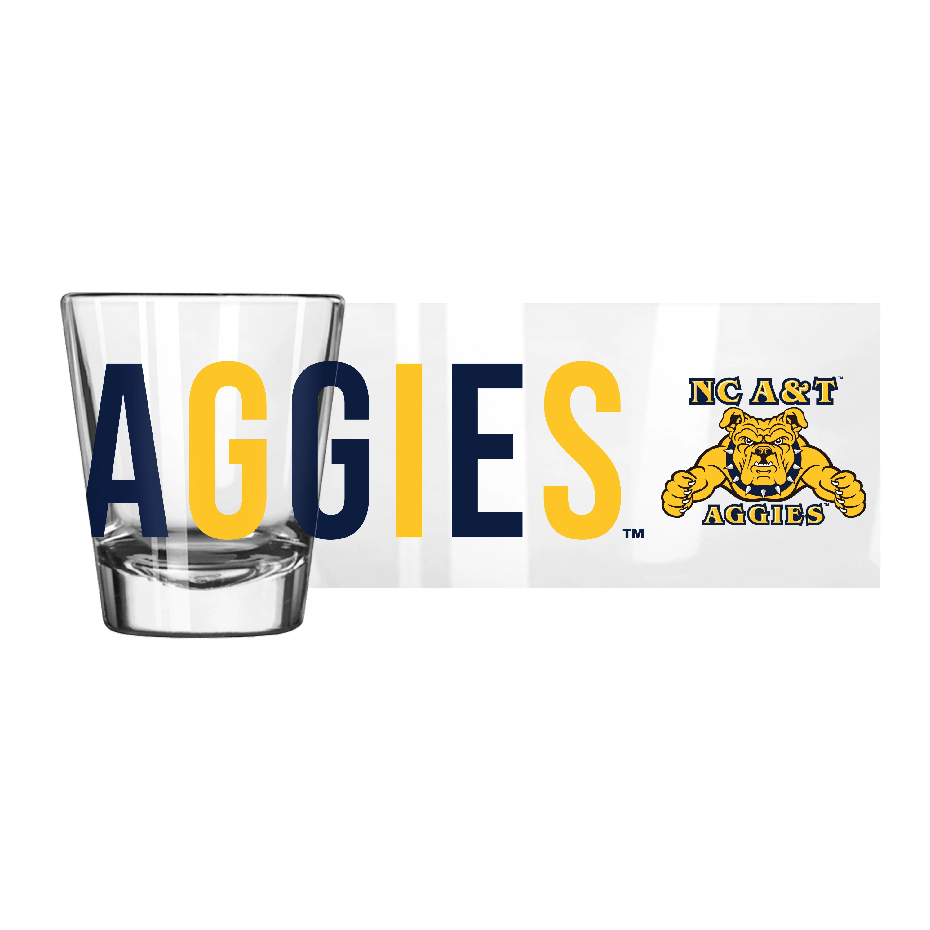 North Carolina A&T 2oz Overtime Shot Glass - Image 2