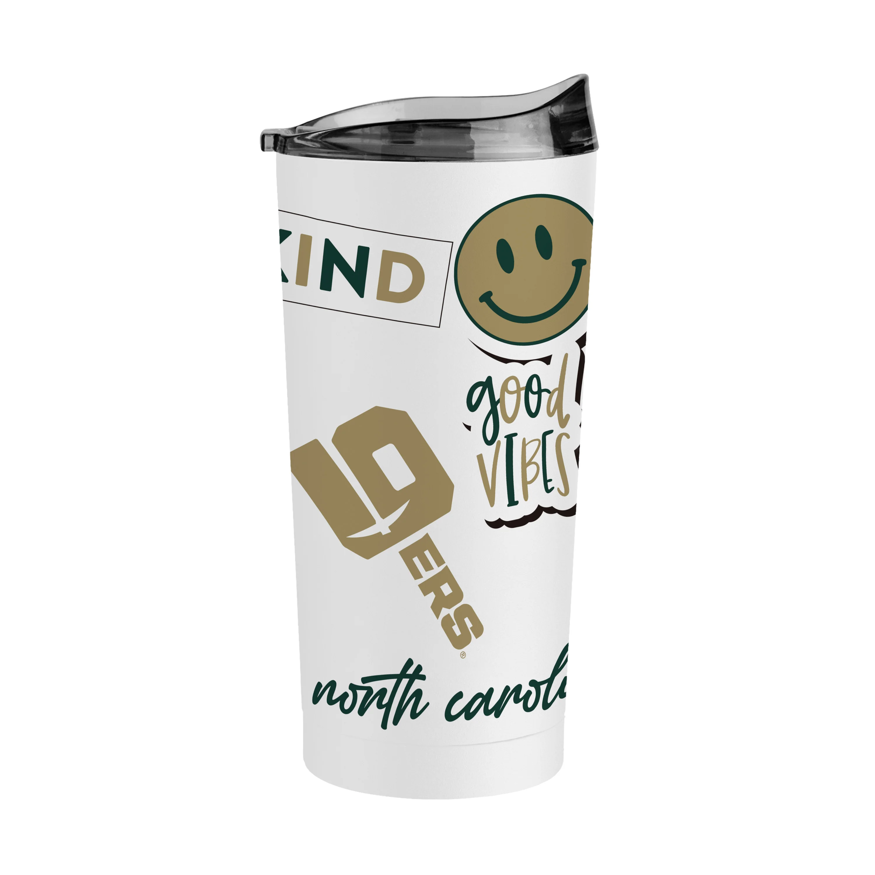 North Carolina Charlotte 20oz Native Powder Coat Tumbler - Image 2