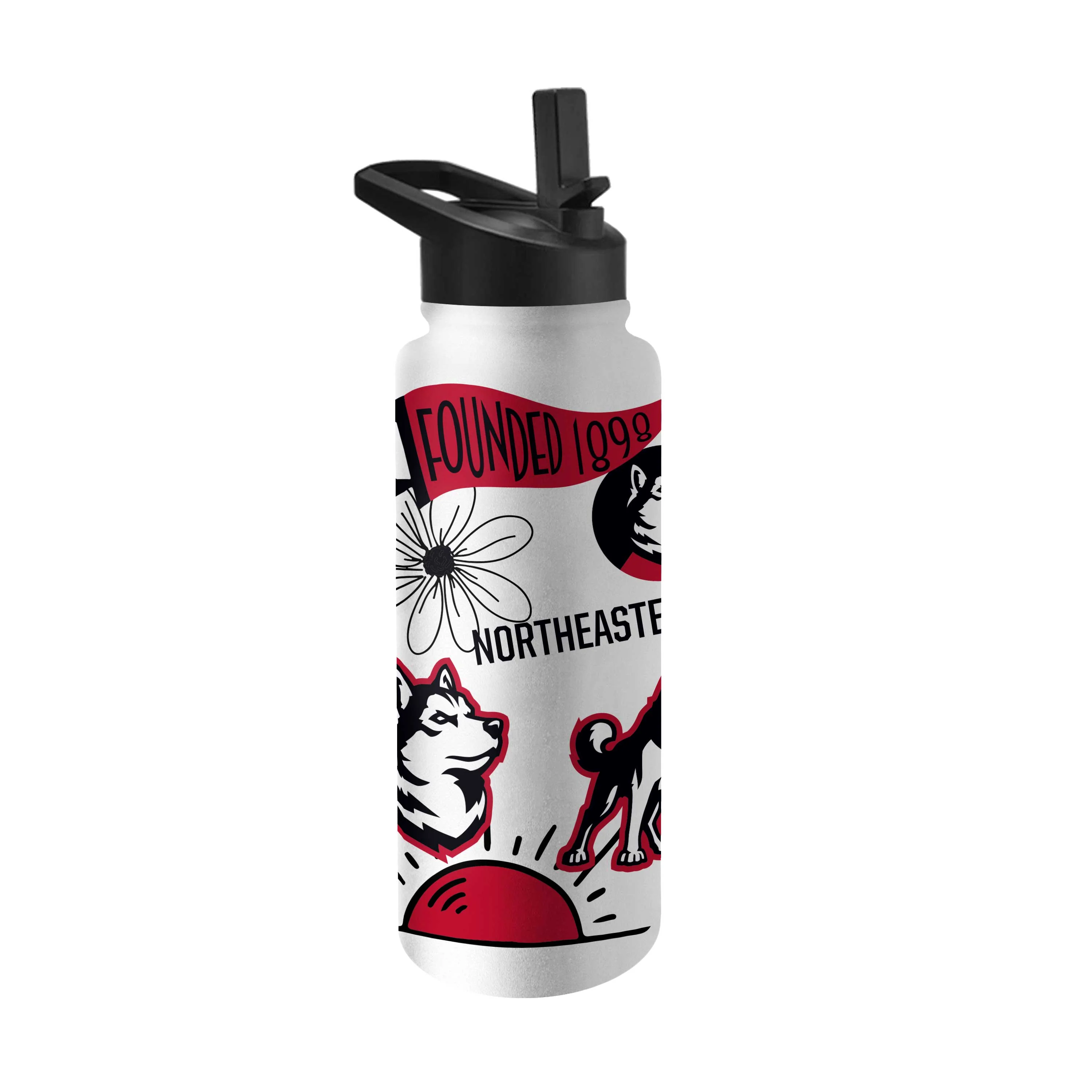 Northeastern 34oz Native Quencher Bottle - Image 2