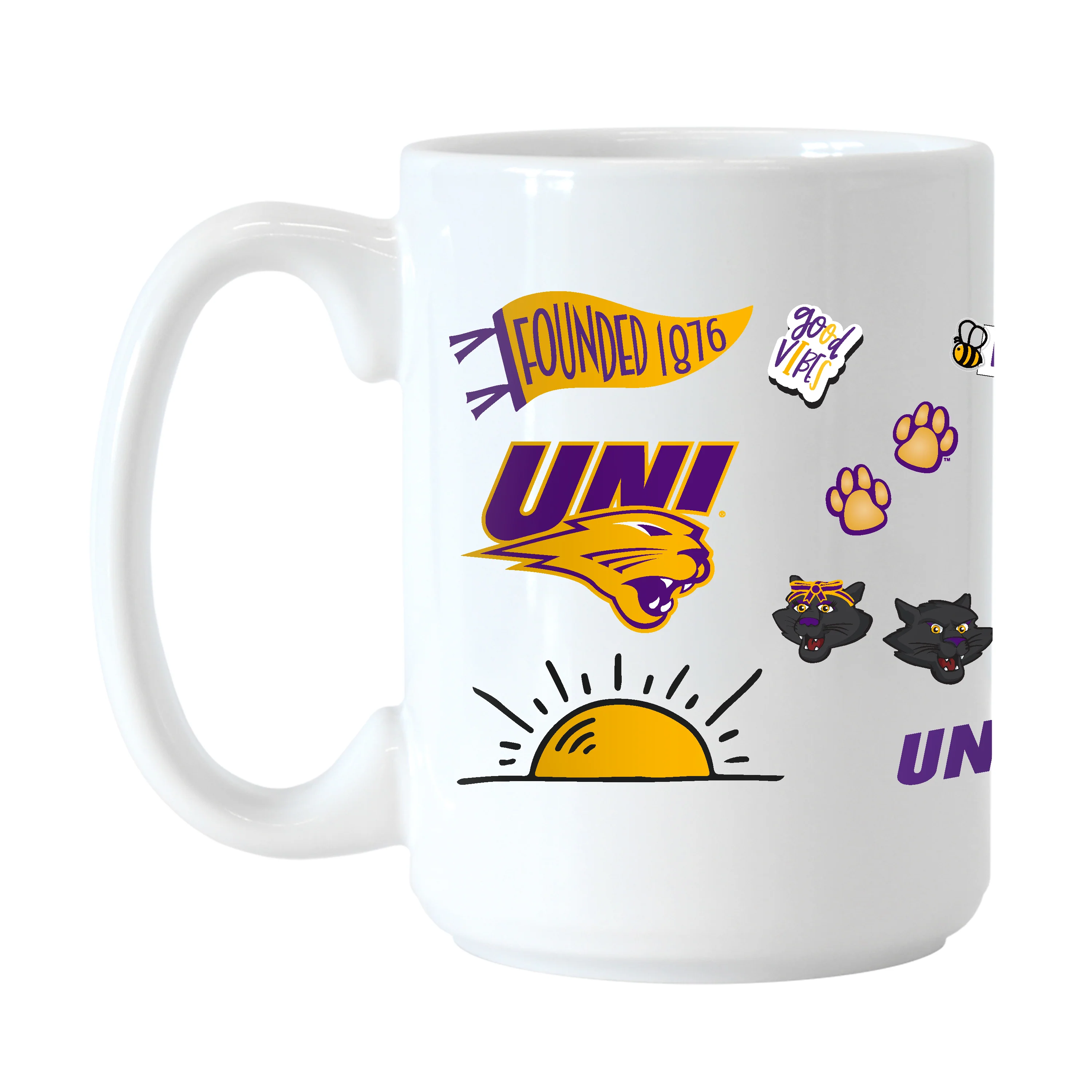 Northern Iowa 15oz Native Sublimated Mug