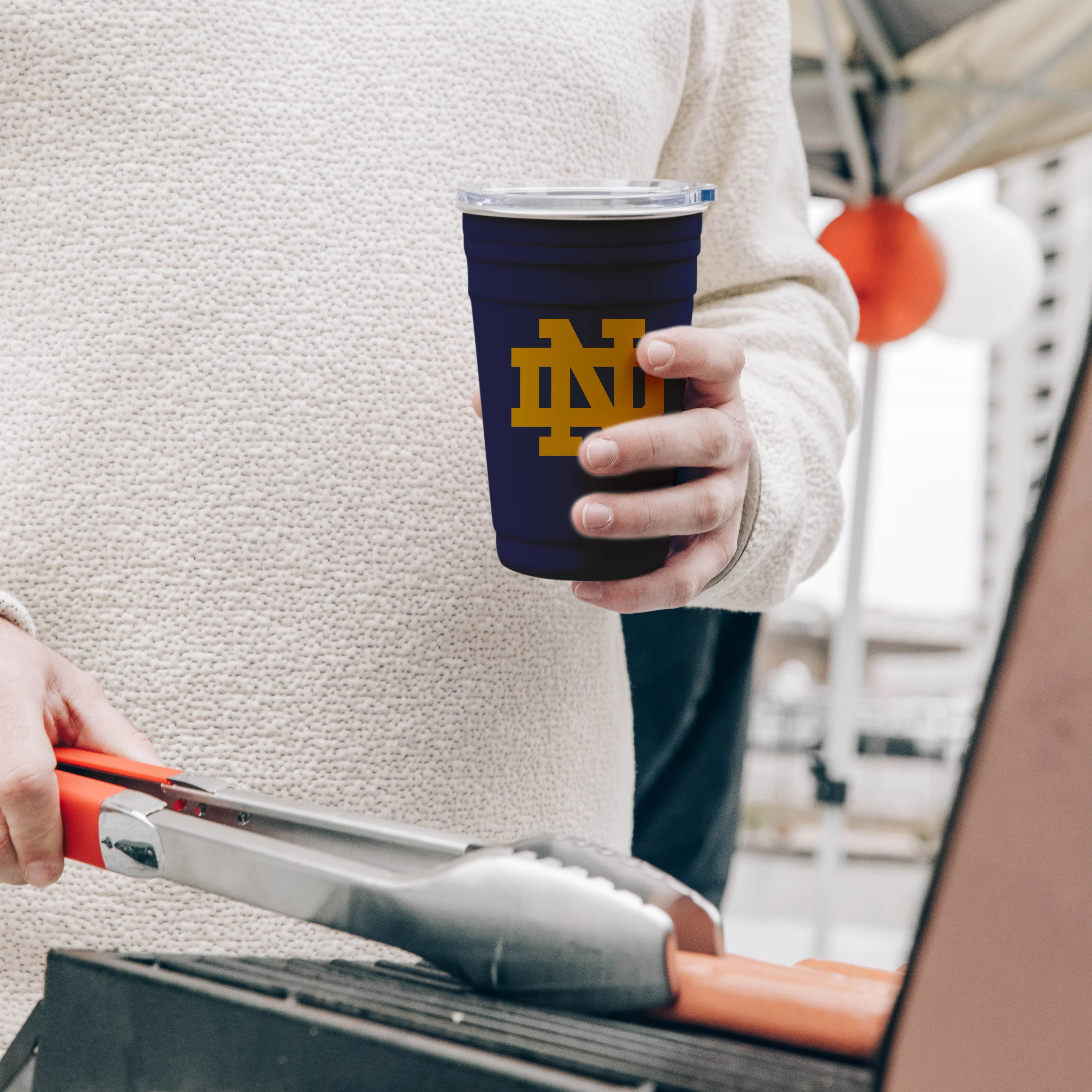 Notre Dame 22oz Flipside Stainless Cup - Image 2