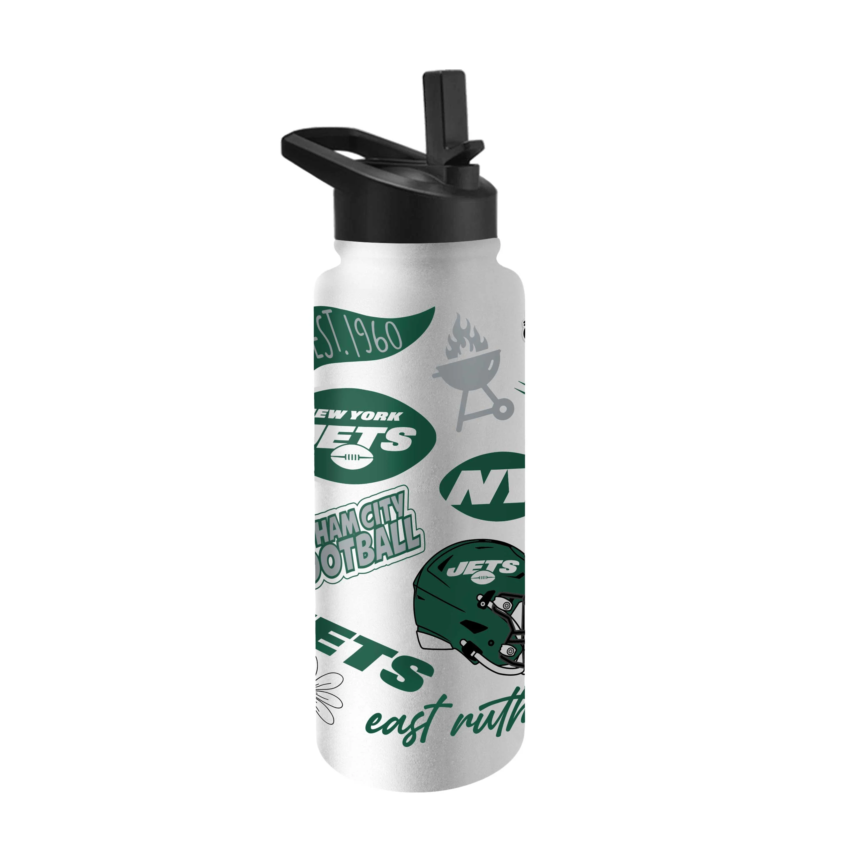 NY Jets 34oz Native Quencher Bottle - Image 2