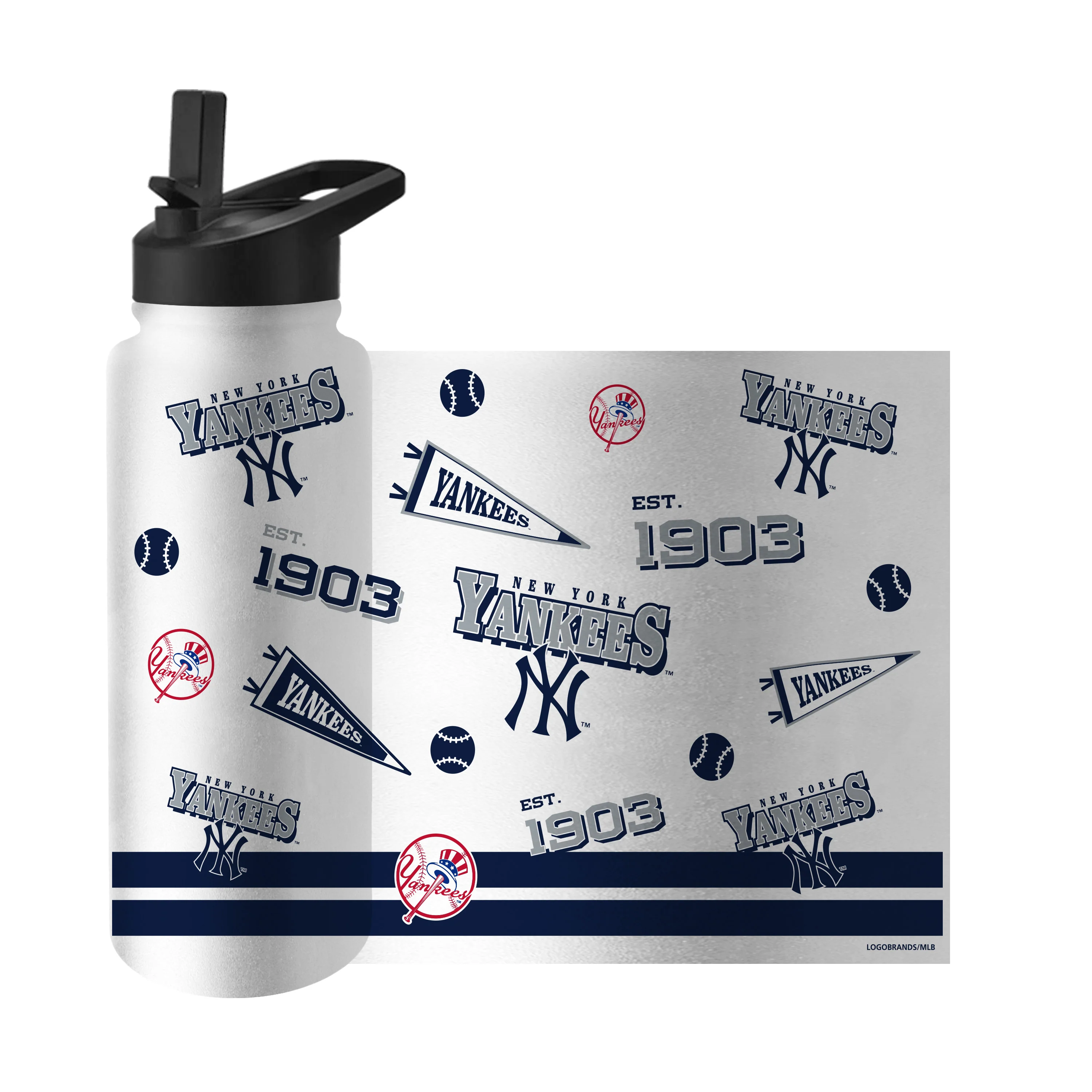 NY Yankees 34oz Native Quencher Bottle - Image 3