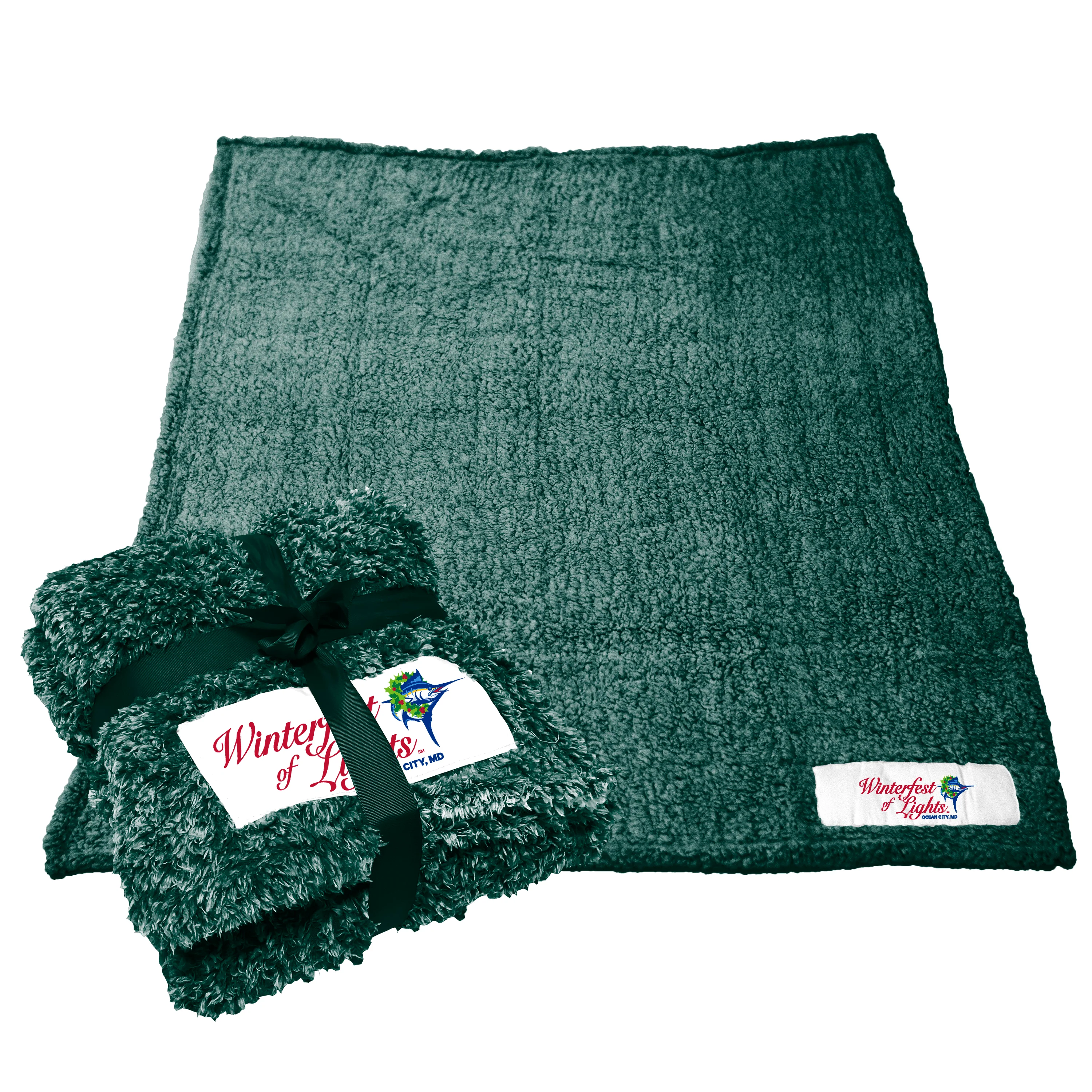 Ocean City MD Winterfest Hunter Color Frosty Fleece