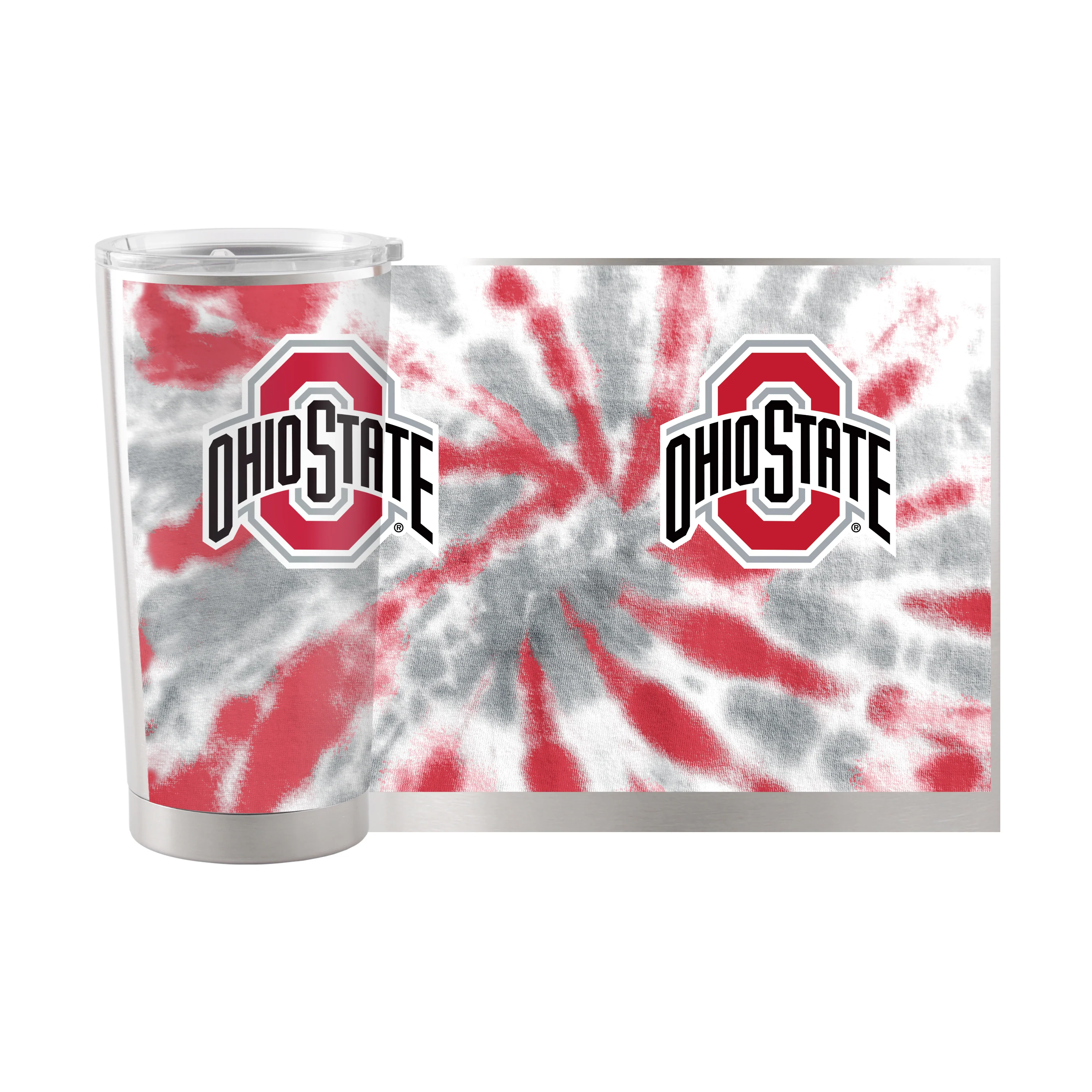 Ohio State 20oz Tie Dye Stainless Steel Tumbler - Image 2