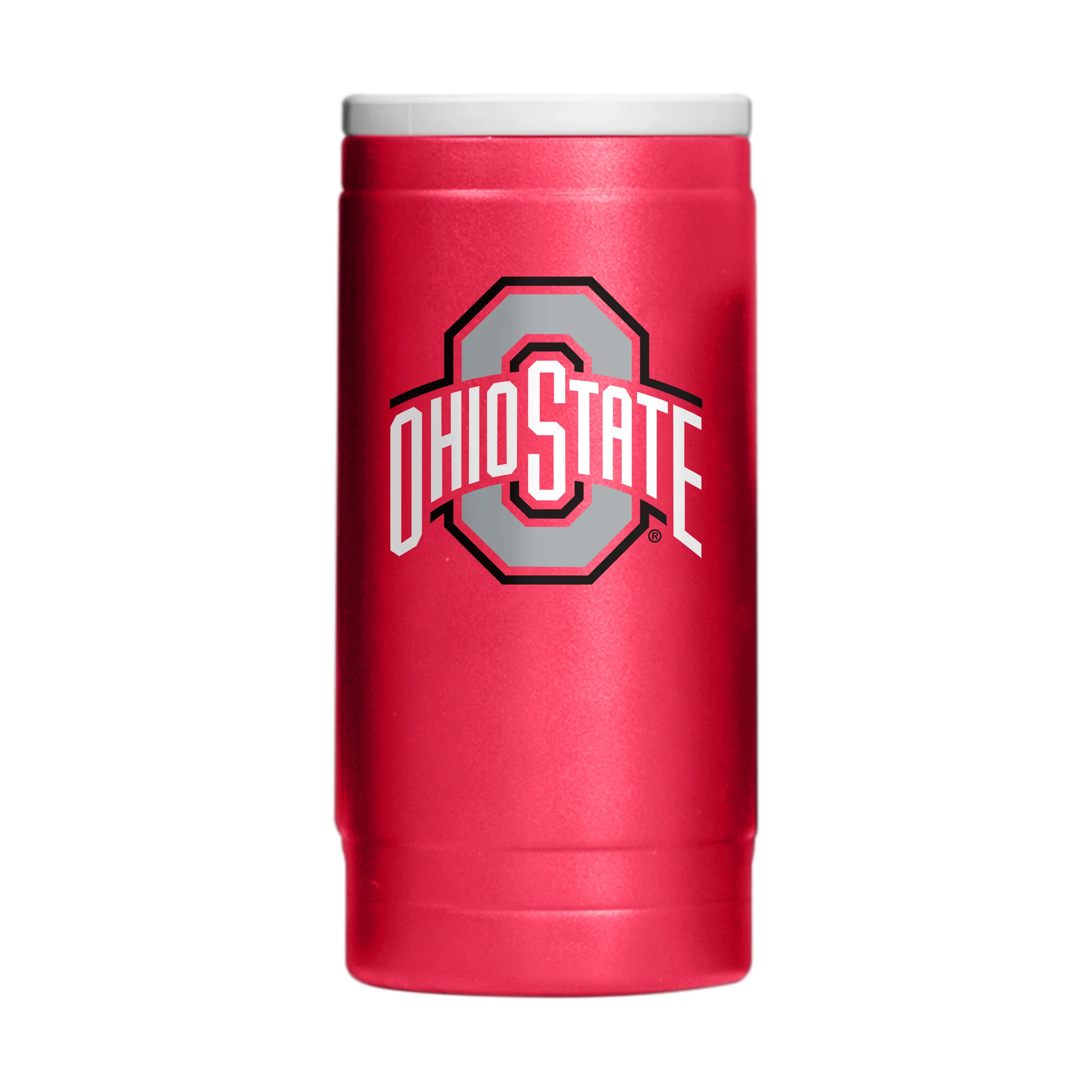 Ohio State Flipside Powder Coat Slim Can Coolie