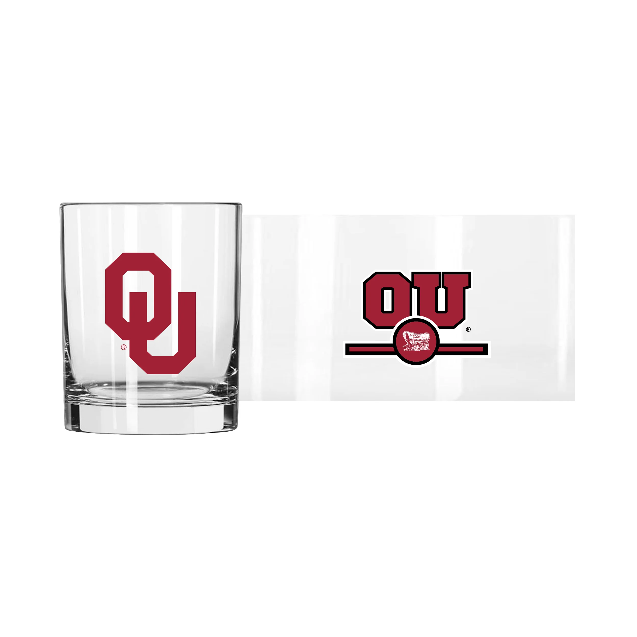 Oklahoma 14oz Letterman Rocks Glass - Image 2