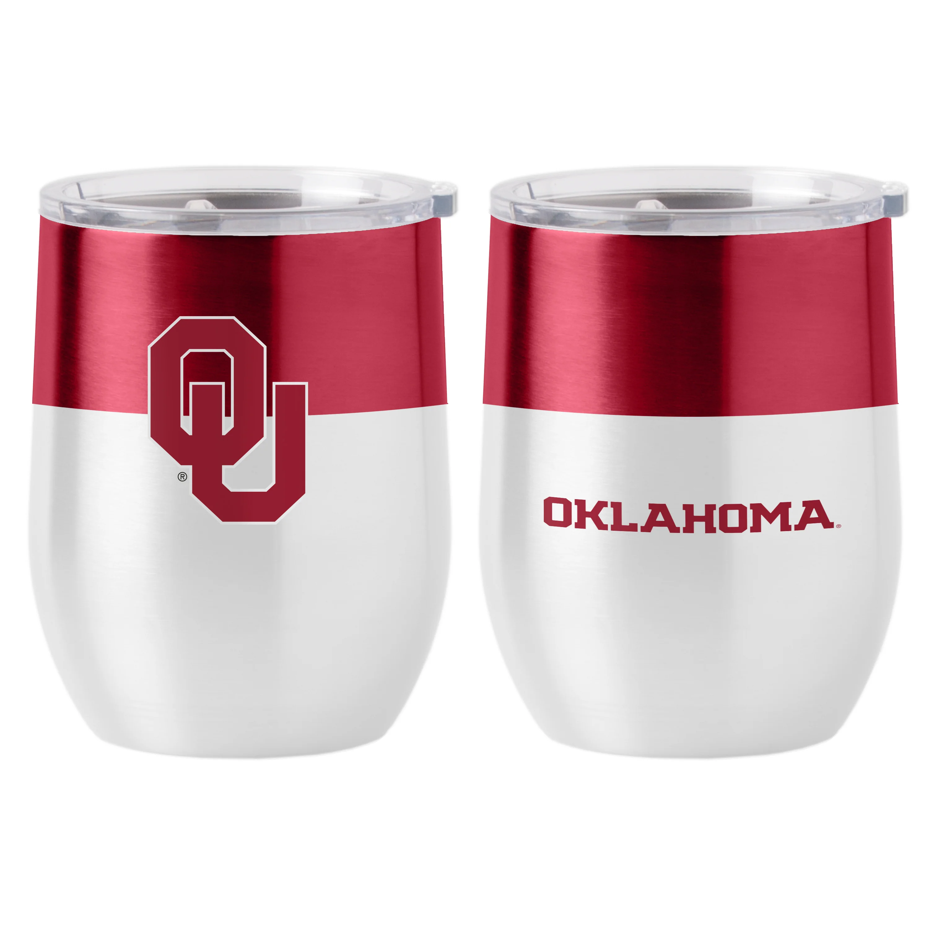 Oklahoma 16oz Colorblock Stainless Curved Beverage