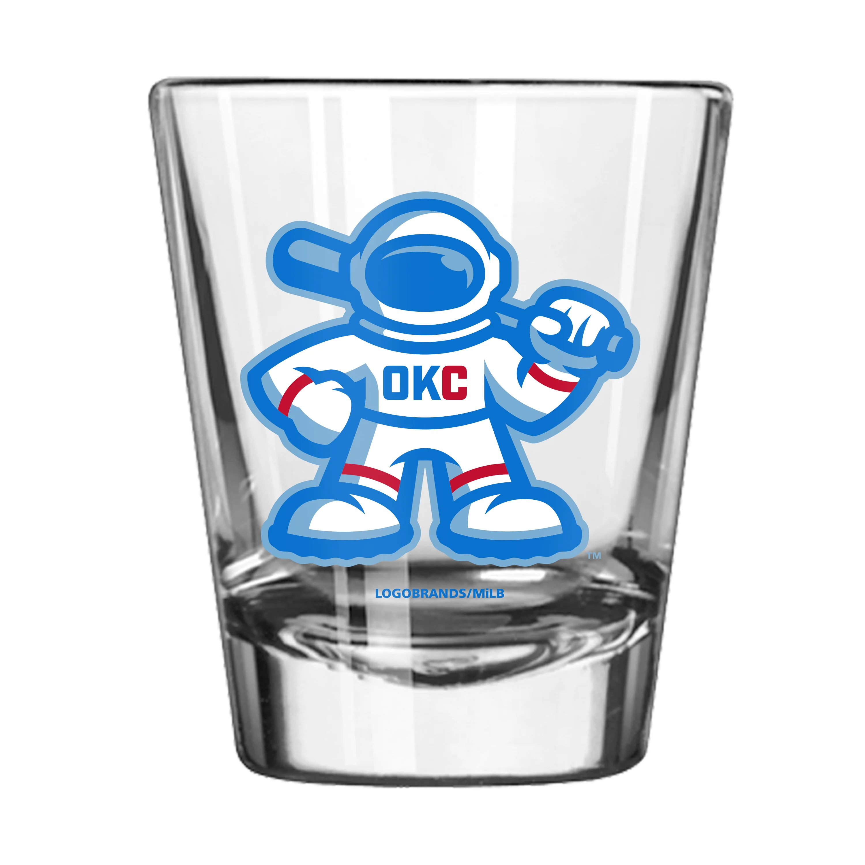 Oklahoma City Comets 2oz Logo Shot Glass