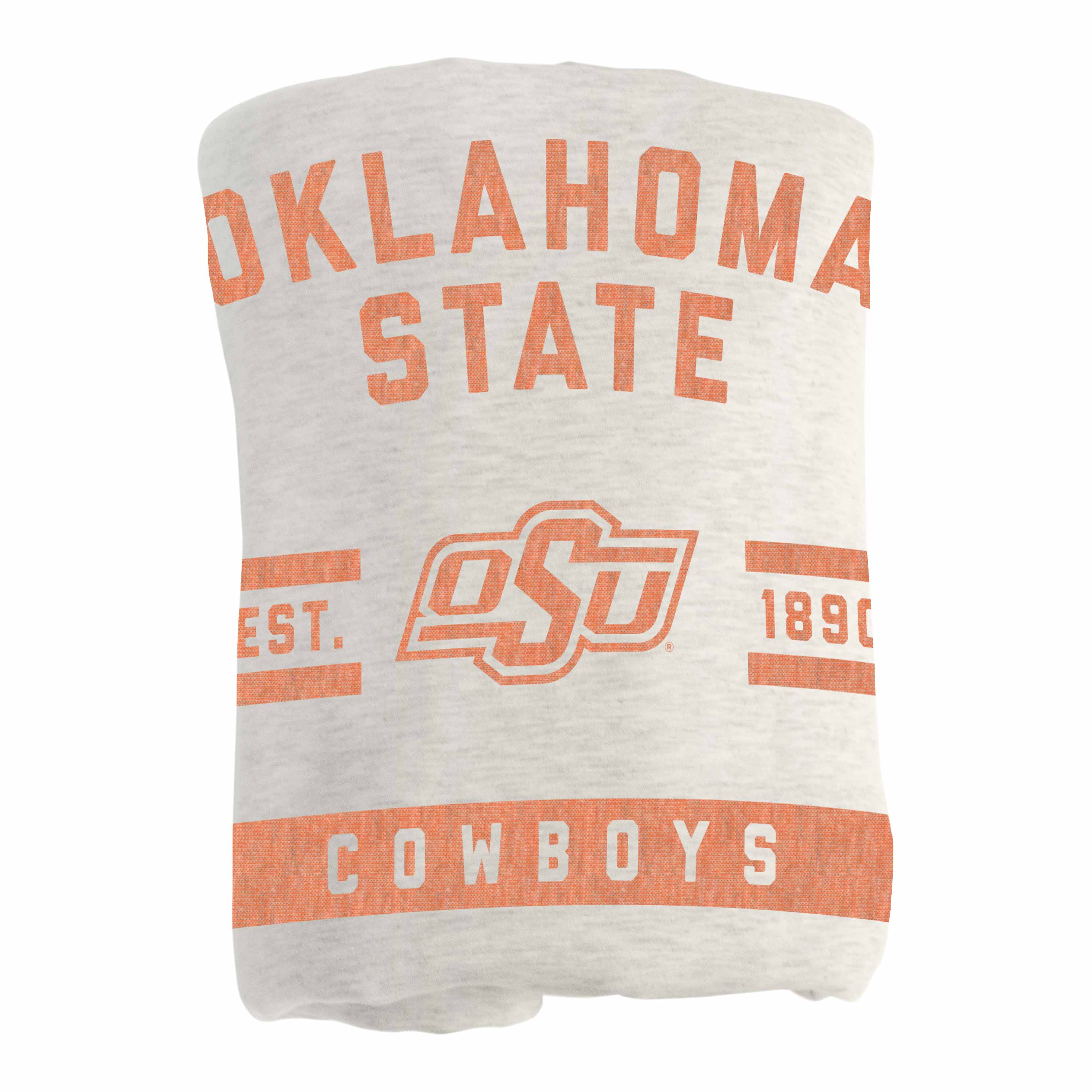 Oklahoma State Oatmeal Sweatshirt Blanket - Image 3