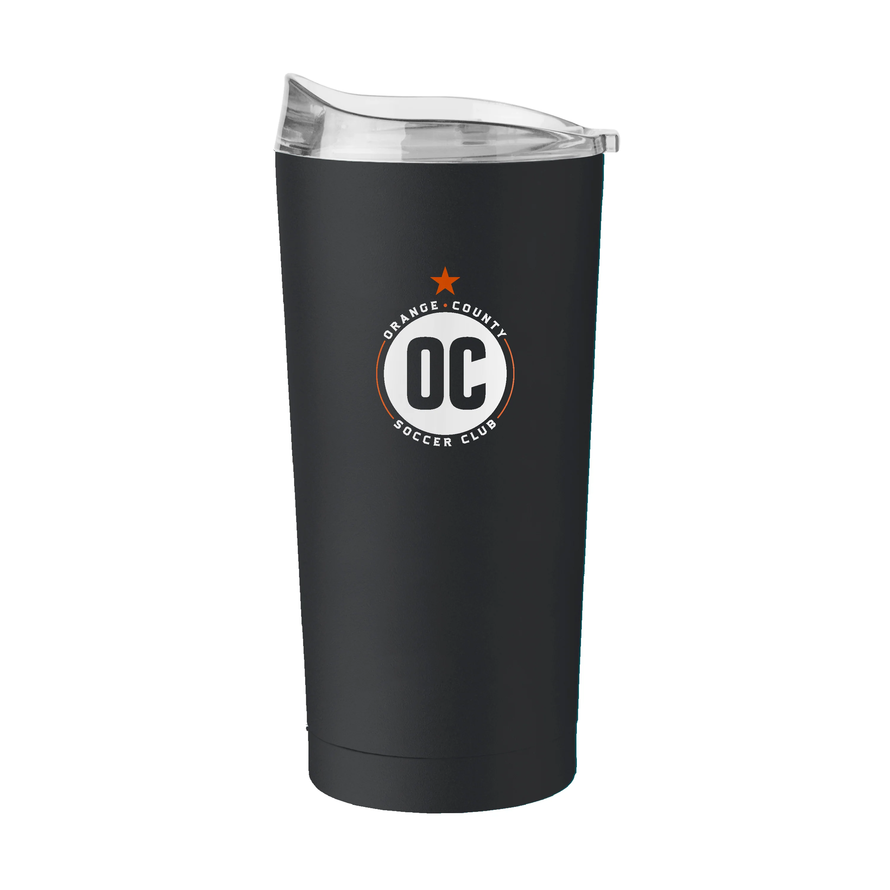 Orange County Soccer Club Black 20oz Powder Coat Tumbler