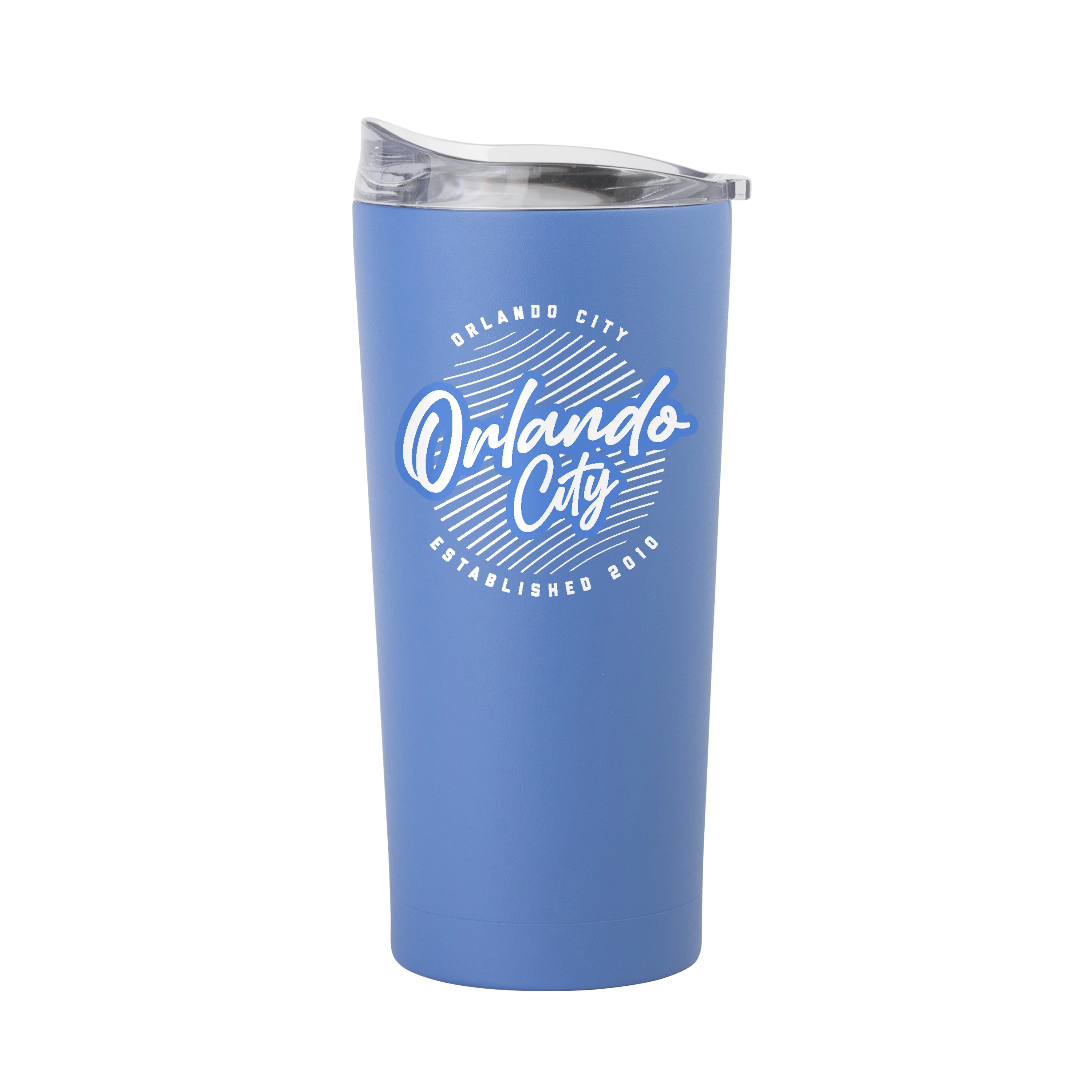 Orlando City 20oz Retro Script Arctic Powder Coat Tumbler