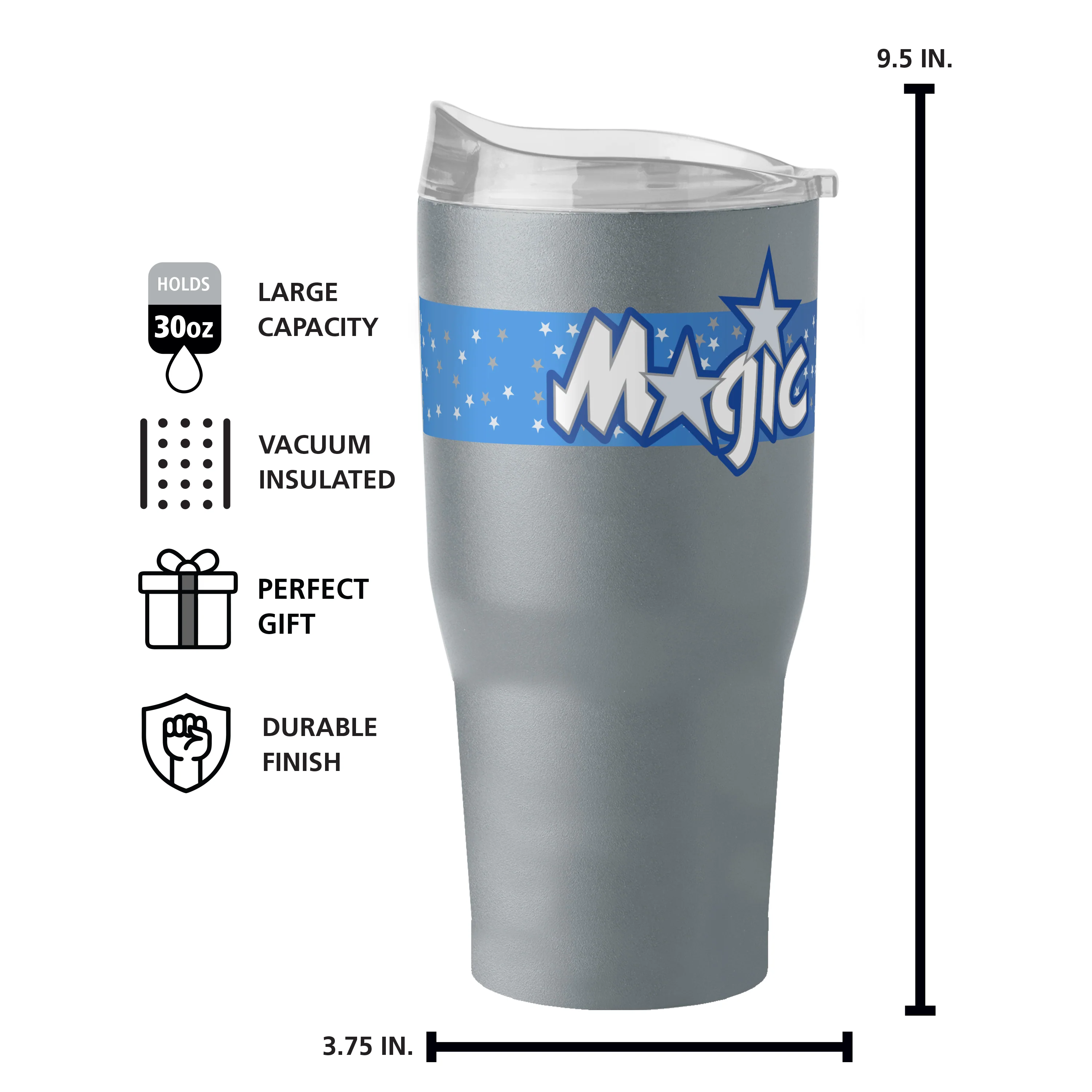 Orlando Magic 30oz 2025-26 City Edition Powder Coat Tumbler - Image 6