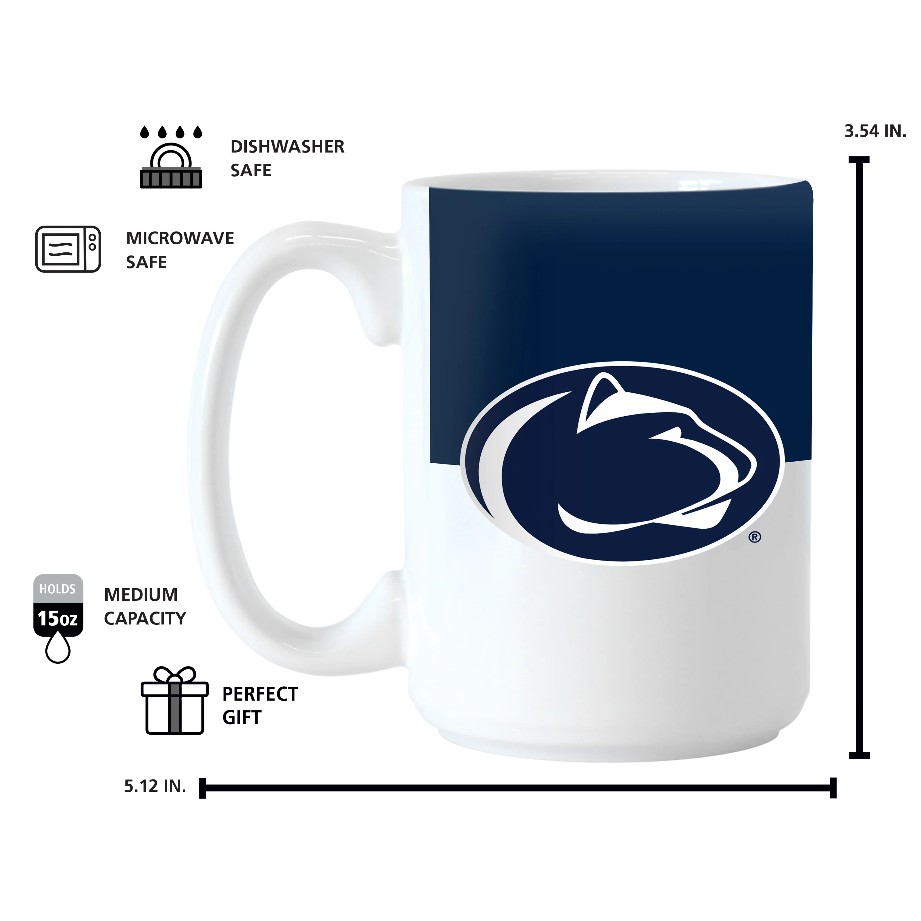 Penn State 15oz Colorblock Sublimated Mug - Image 4