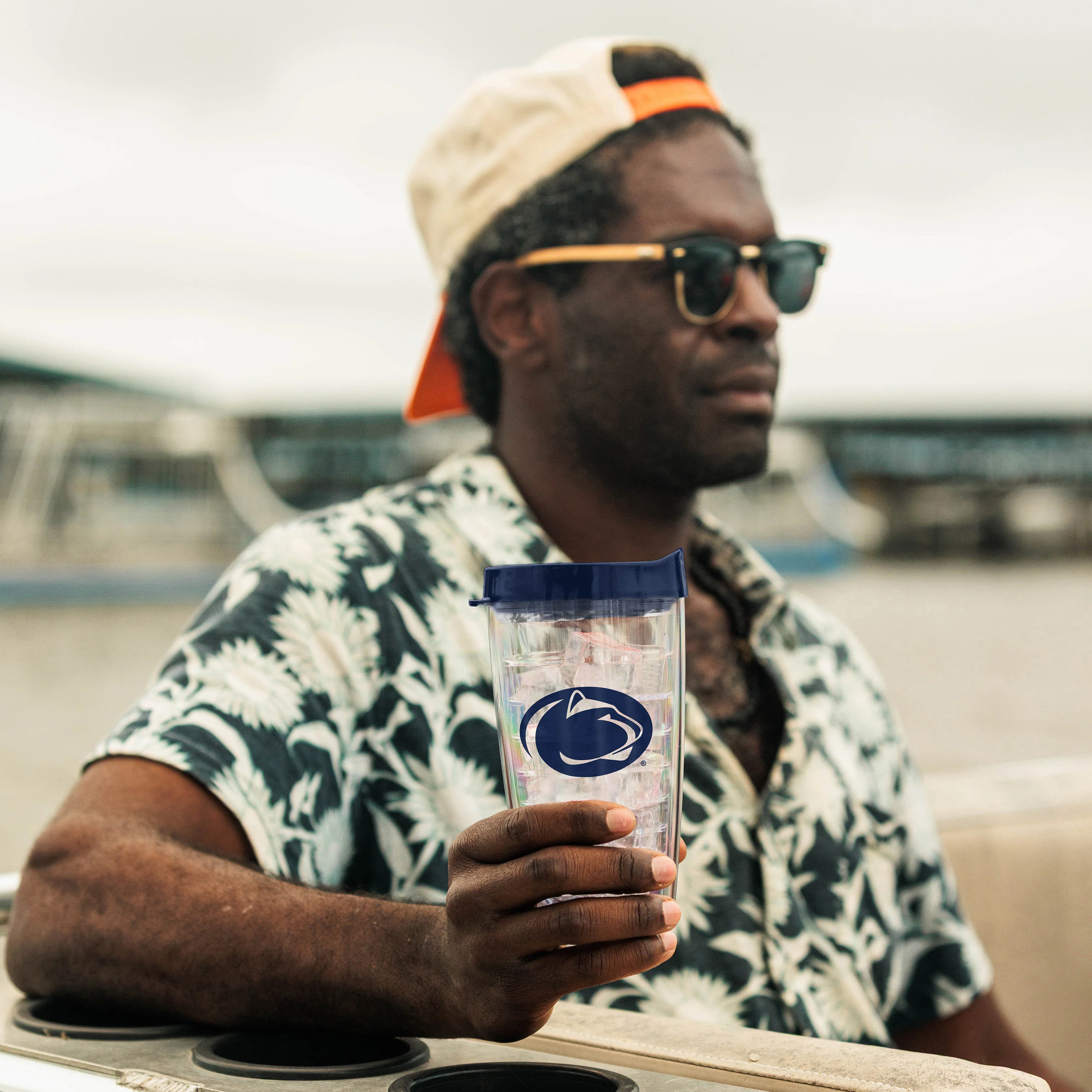Penn State 16oz Flipside Dbl Wall Clear Tumbler - Image 4