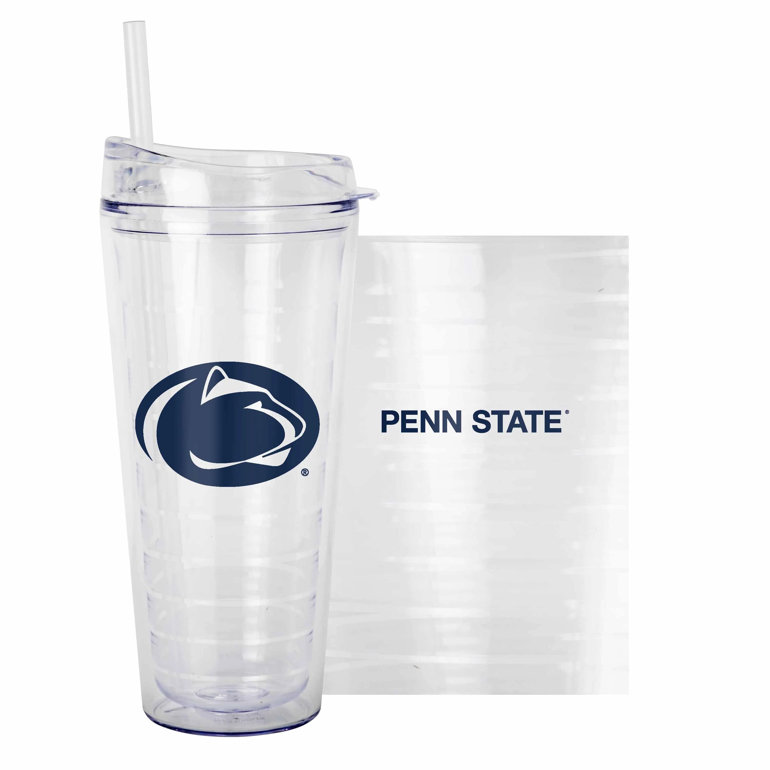Penn State 22oz Flipside Dbl Wall Clear Tumbler - Image 4