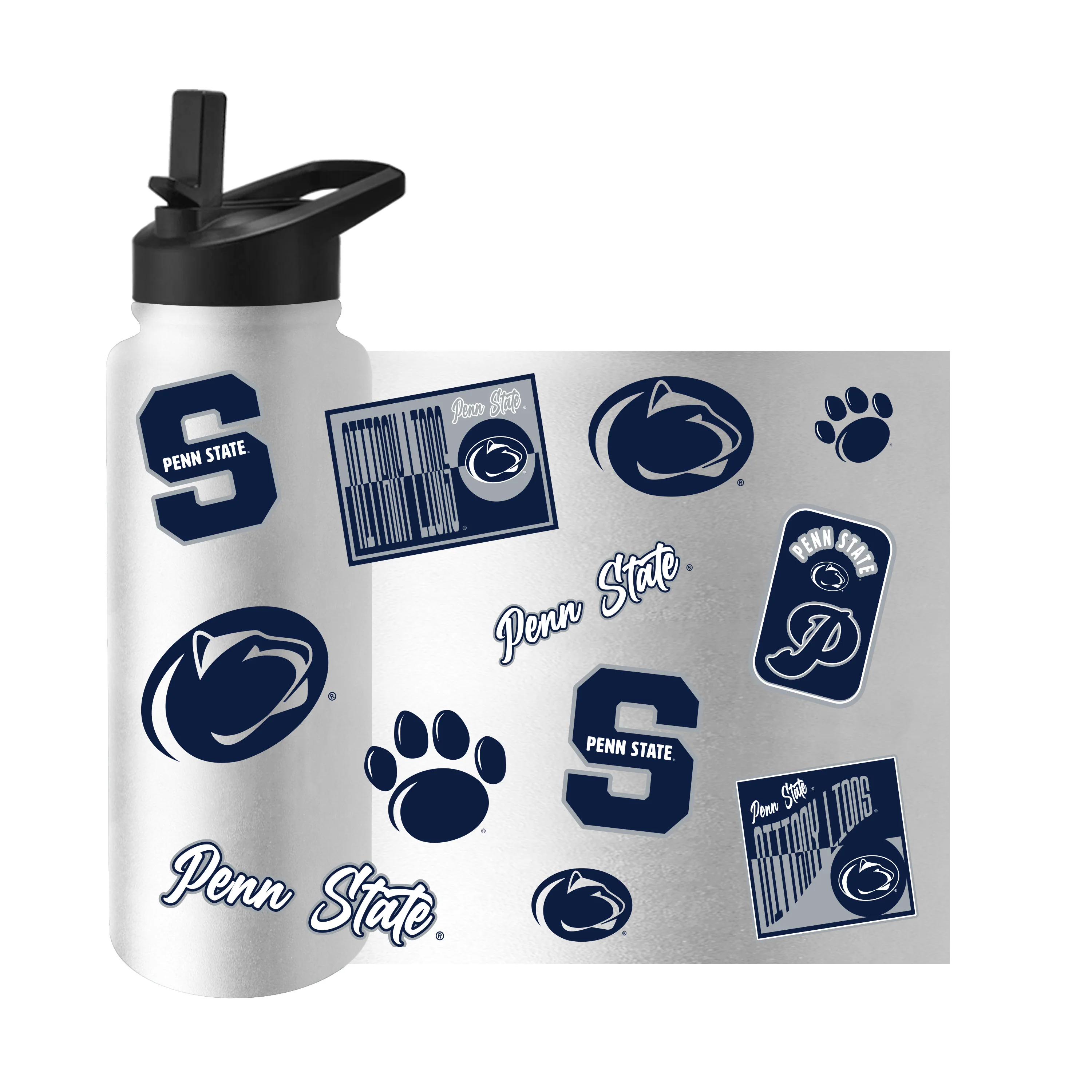 Penn State 34oz White Dreamweave Quencher Bottle - Image 3