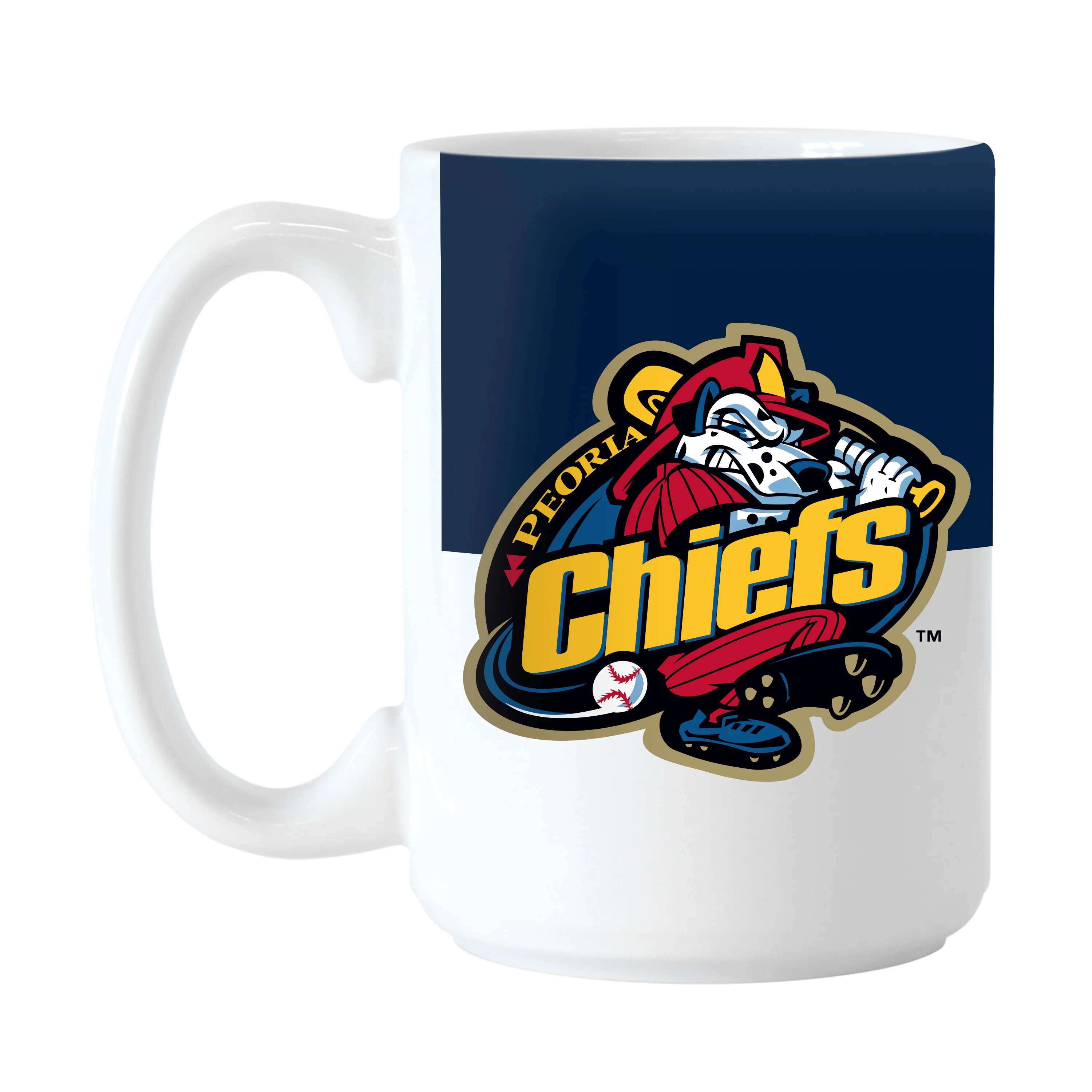 Peoria Chiefs 15oz Colorblock Sublimated Mug