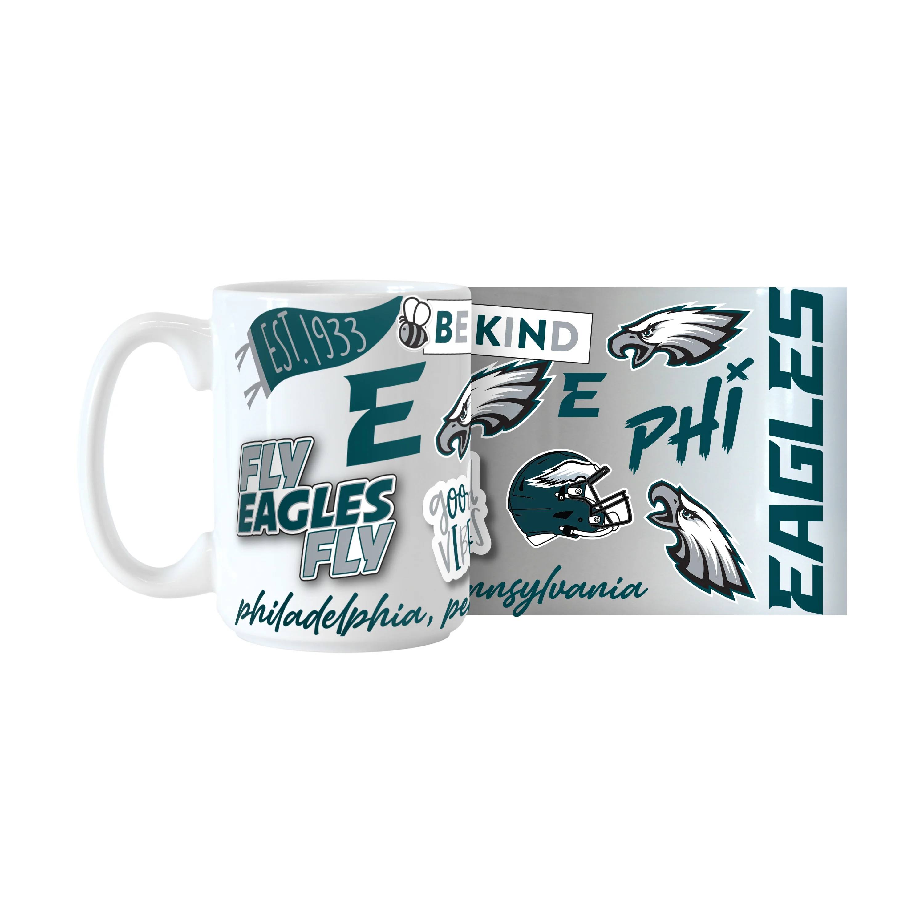 Philadelphia Eagles 15oz Native Sublimated Mug - Image 2