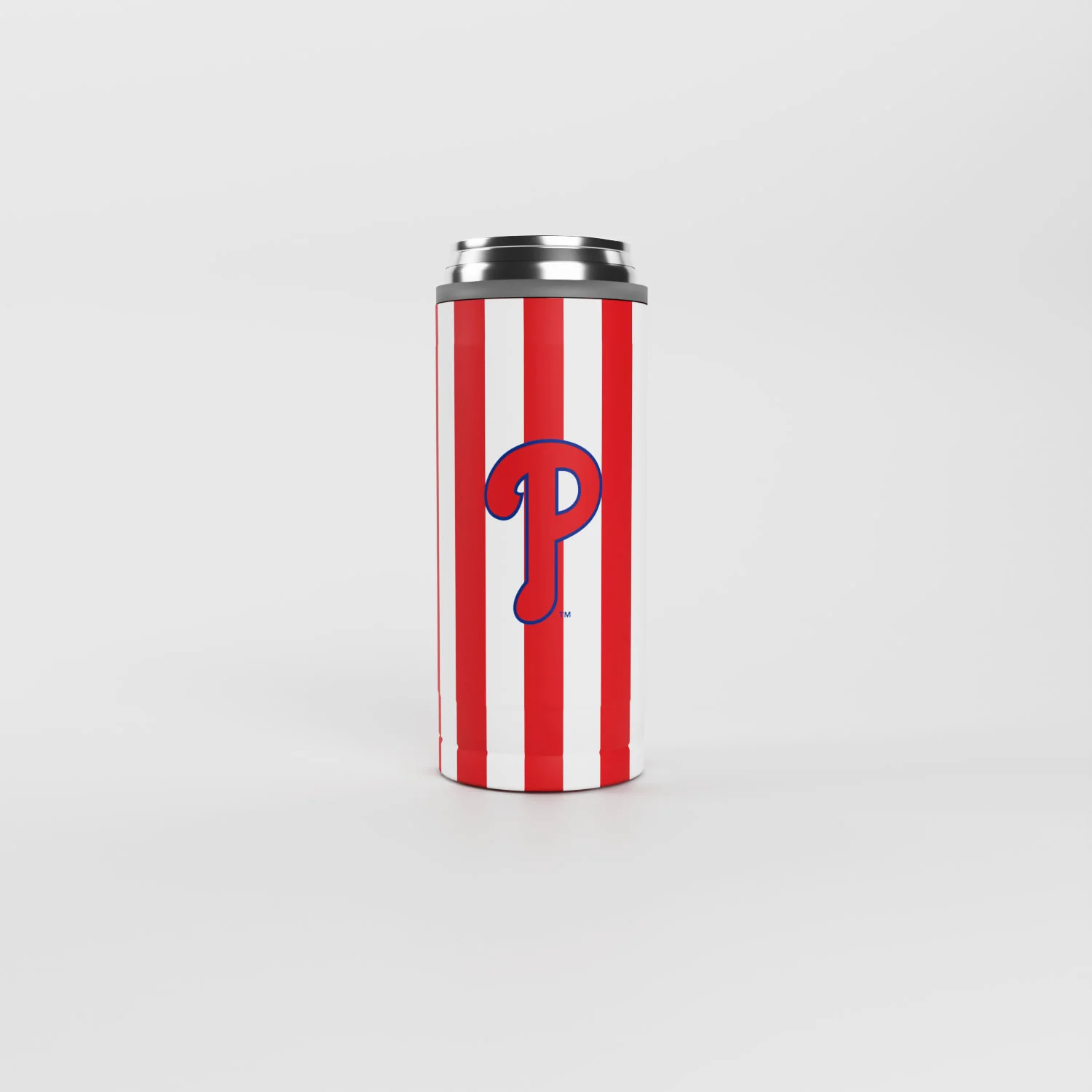 Philadelphia Phillies 12oz Striped Powdercoat SlimCan Coolie