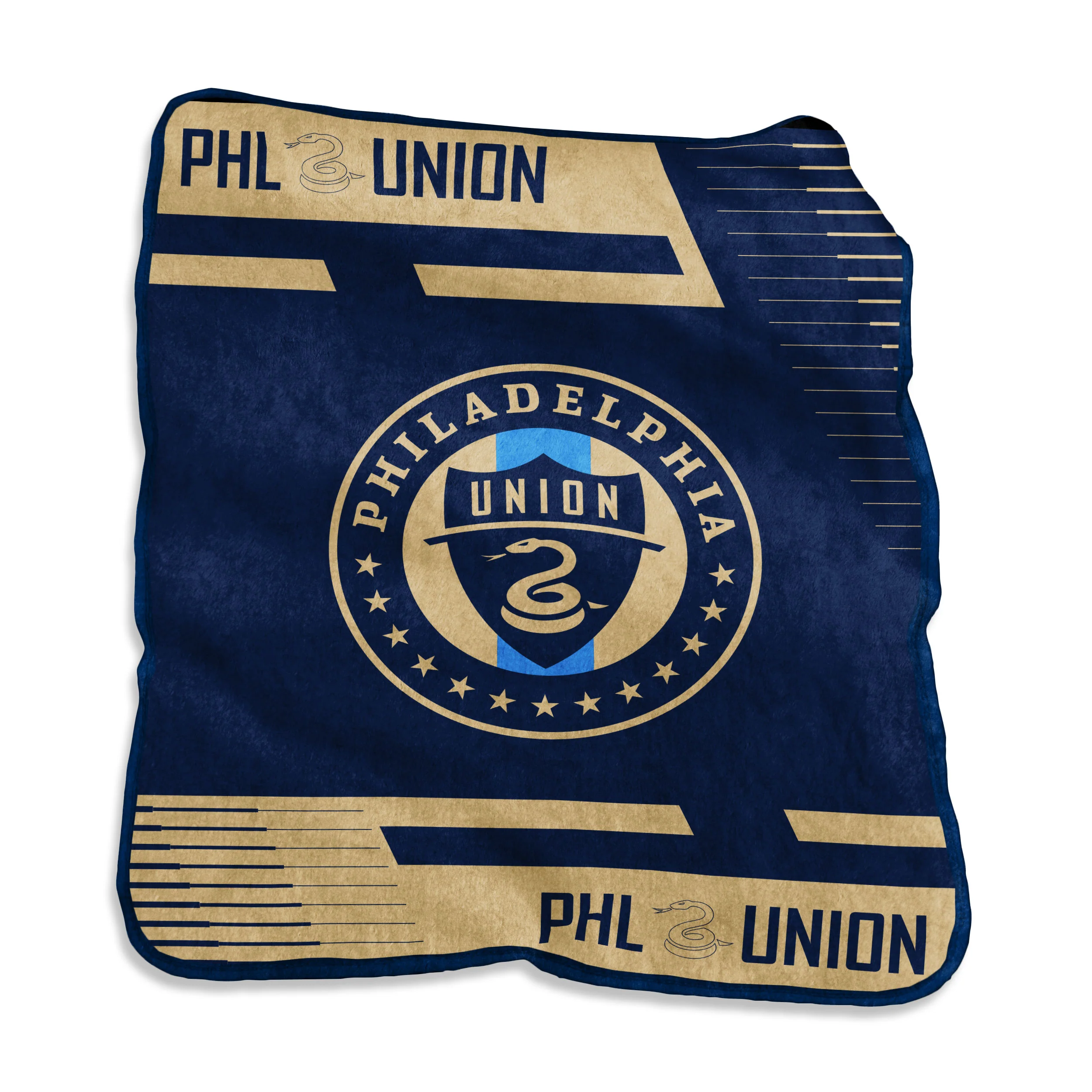 Philadelphia Union Raschel Double Stripe Throw